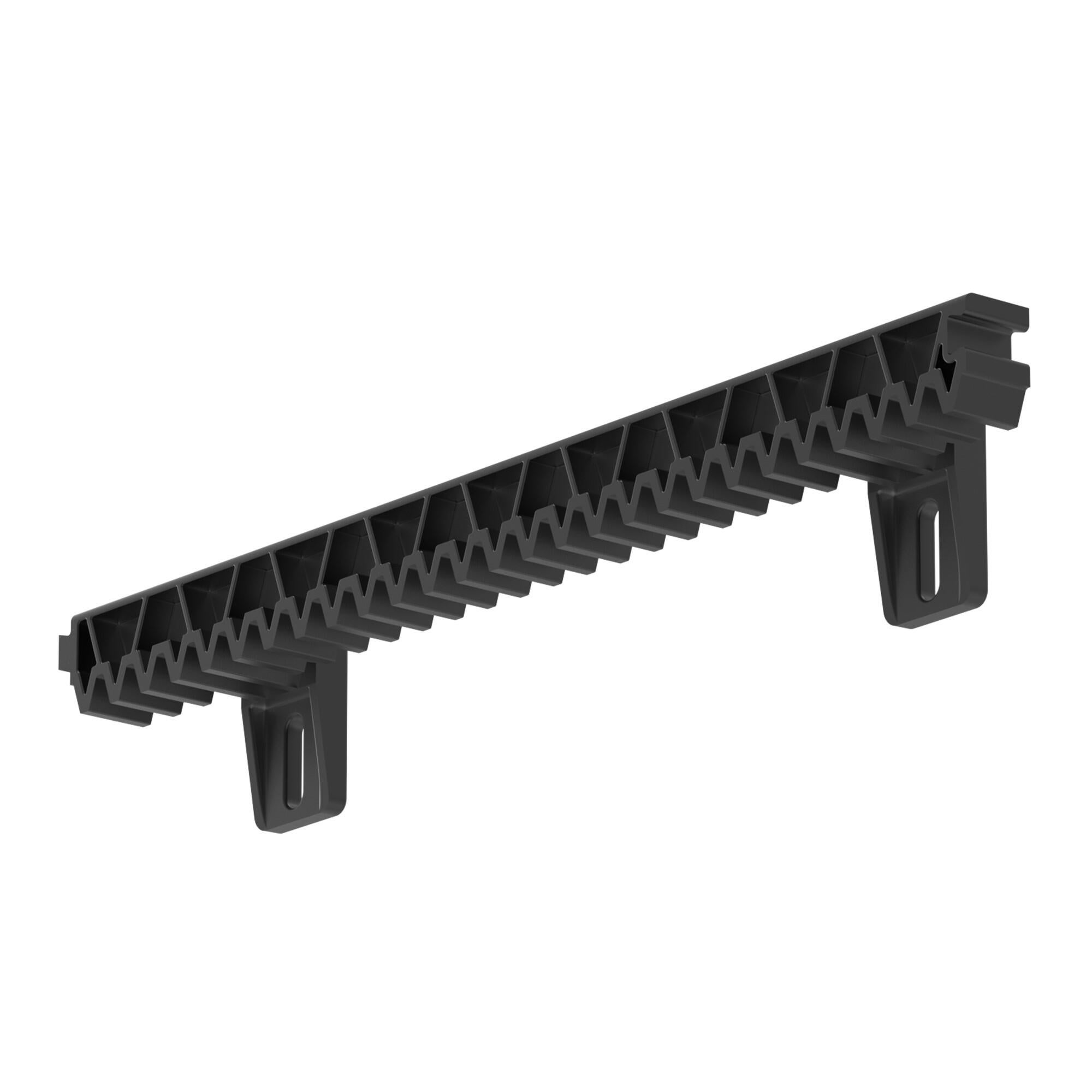 Crémaillère 1m fixation basse 3 x 33 cm  pour SLIDYMOOVE SOMFY 9029139 - 2