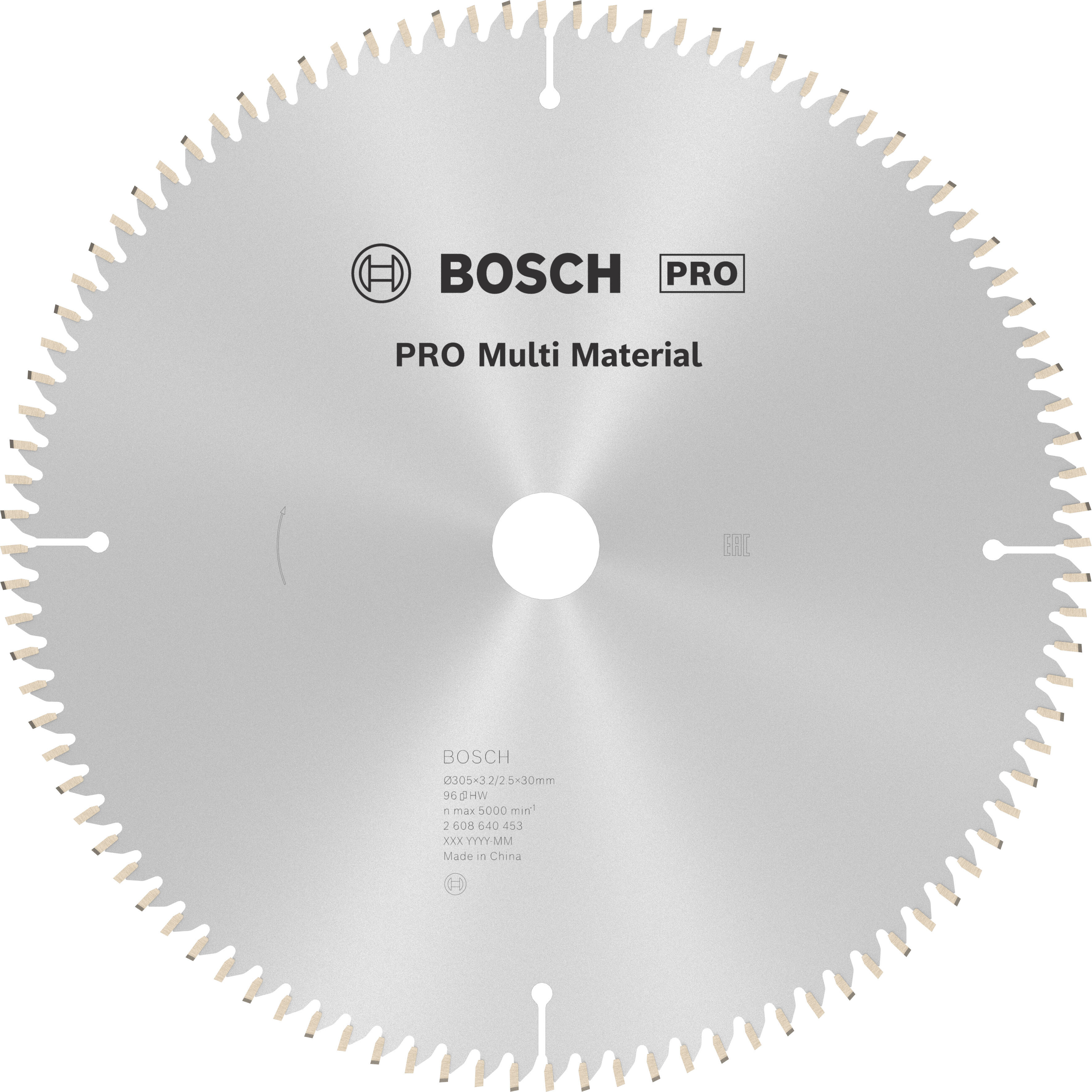 Lame de scie circulaire pour multimatériaux BOSCH PRO, 305x30x3,2 mm 96 dents - 2