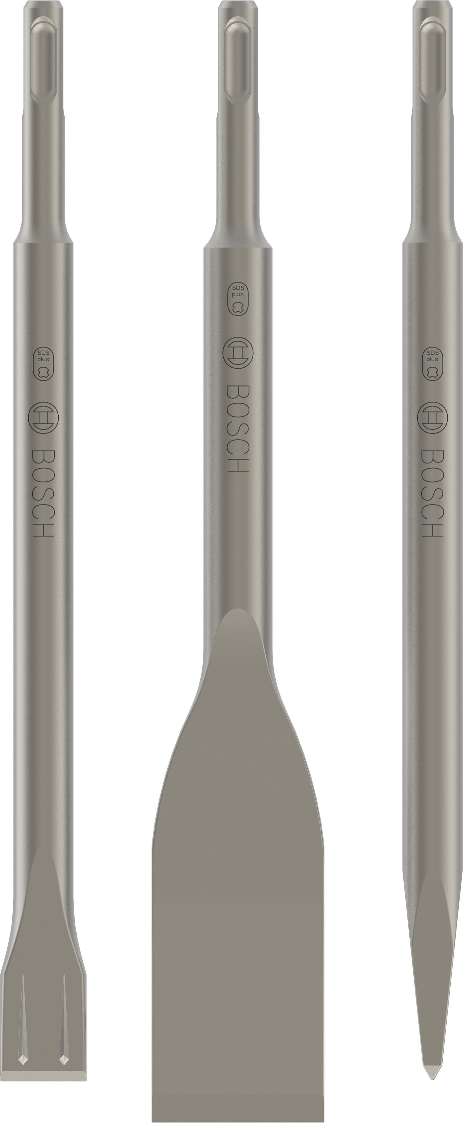 Lot De 2 Burins Pointus Bosch SDS Plus - Longueur 250mm - Neufs