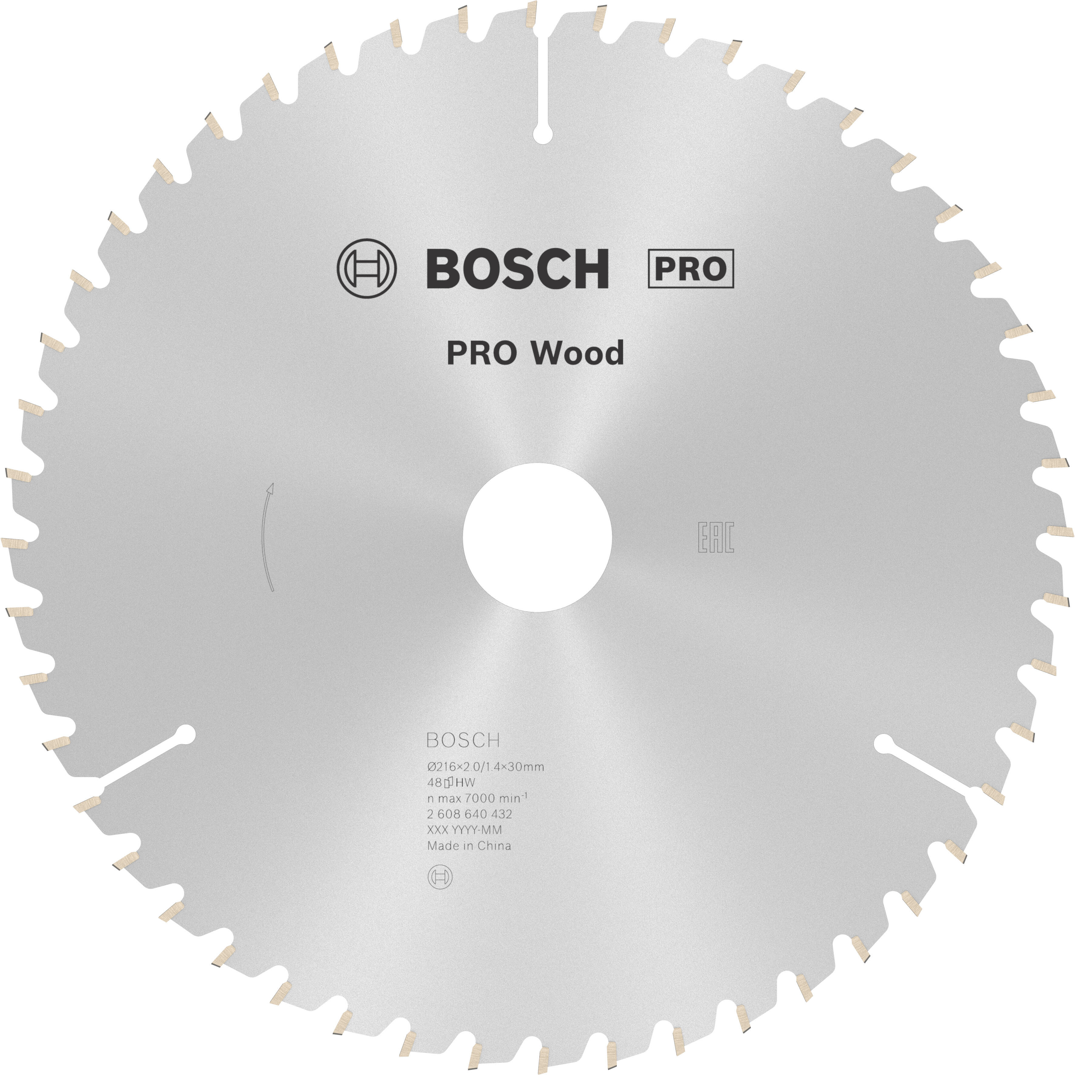 Lame de scie circulaire Optiline 216 x 30 x 2mm 48 dents - 2608640432 BOSCH - 2