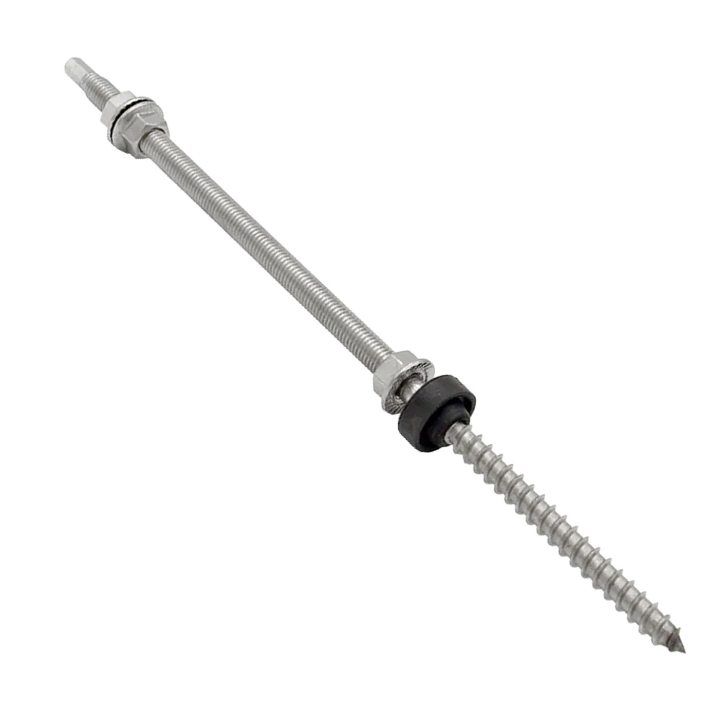 Viti A Doppio Filetto Prigioniero Ø12x120mm - Acciaio Zincato, Confezione 2 Pezzi - Foto 3