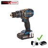 Taladro percutor a batería DEXTER POWER X-CHANGE 18V Brushless - 2 baterías 2.0 Ah - Cargador de batería