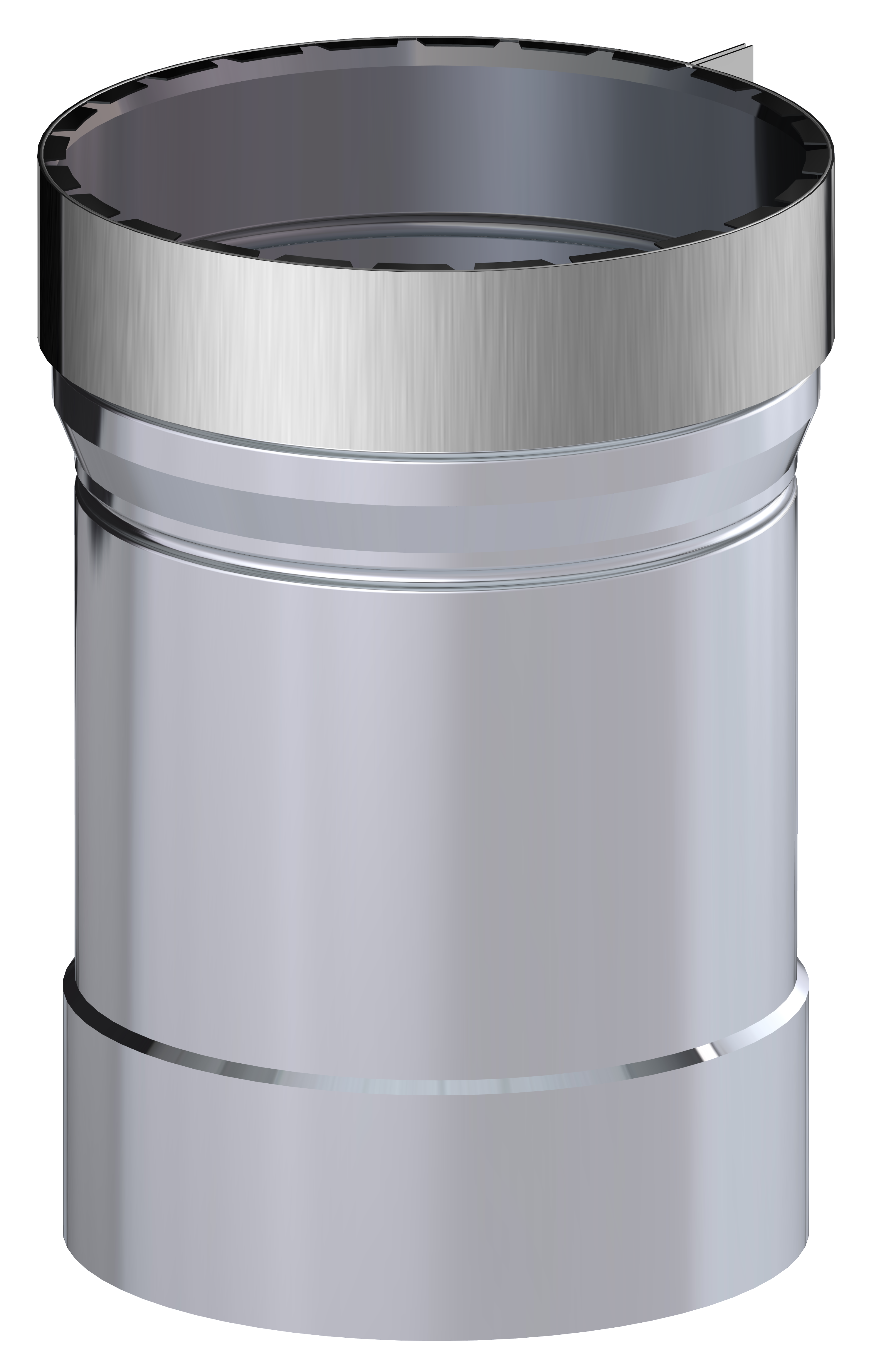 Adaptador acople insert a dinaflex ø150 inox