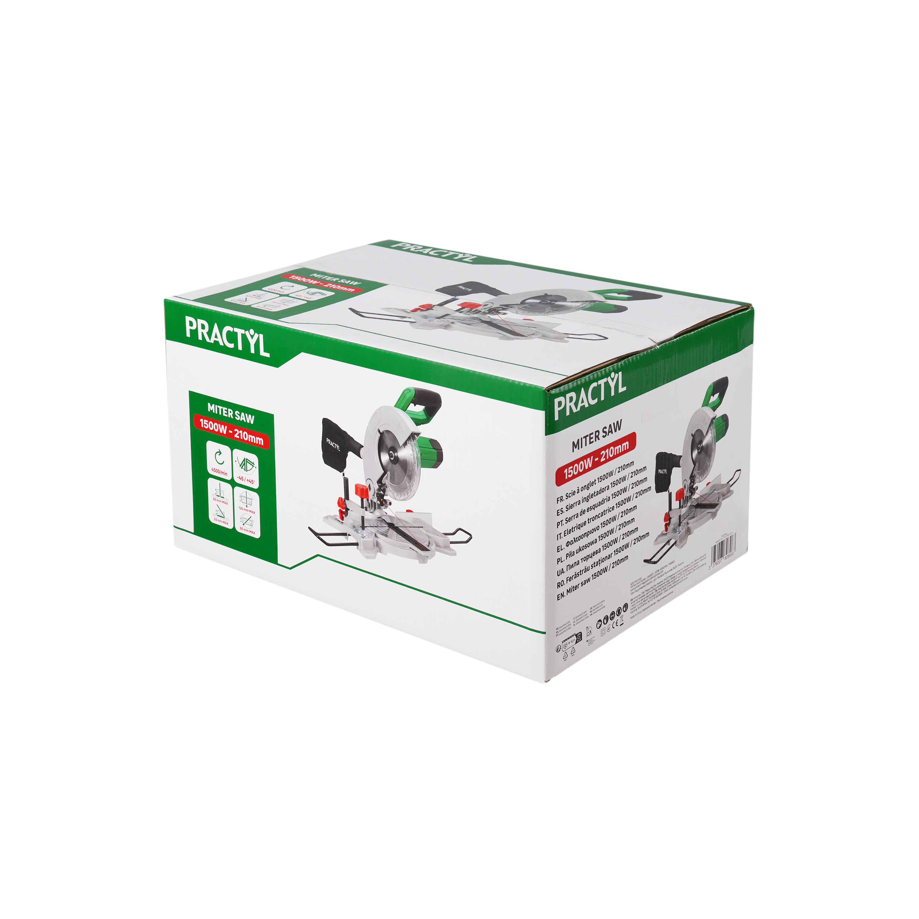 Serra de esquadria 1500W 210 mm Practyl J1G-ZP18-210-3 - 5