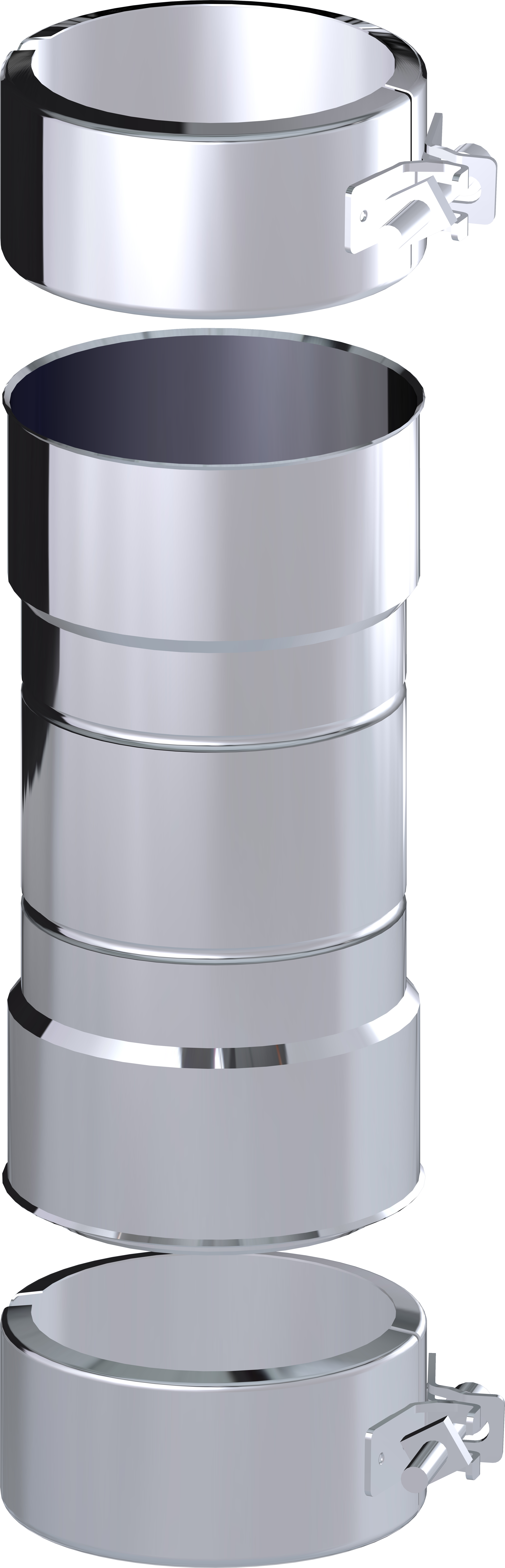 Adaptador condensación dinaflex a dinaflex ø150 inox