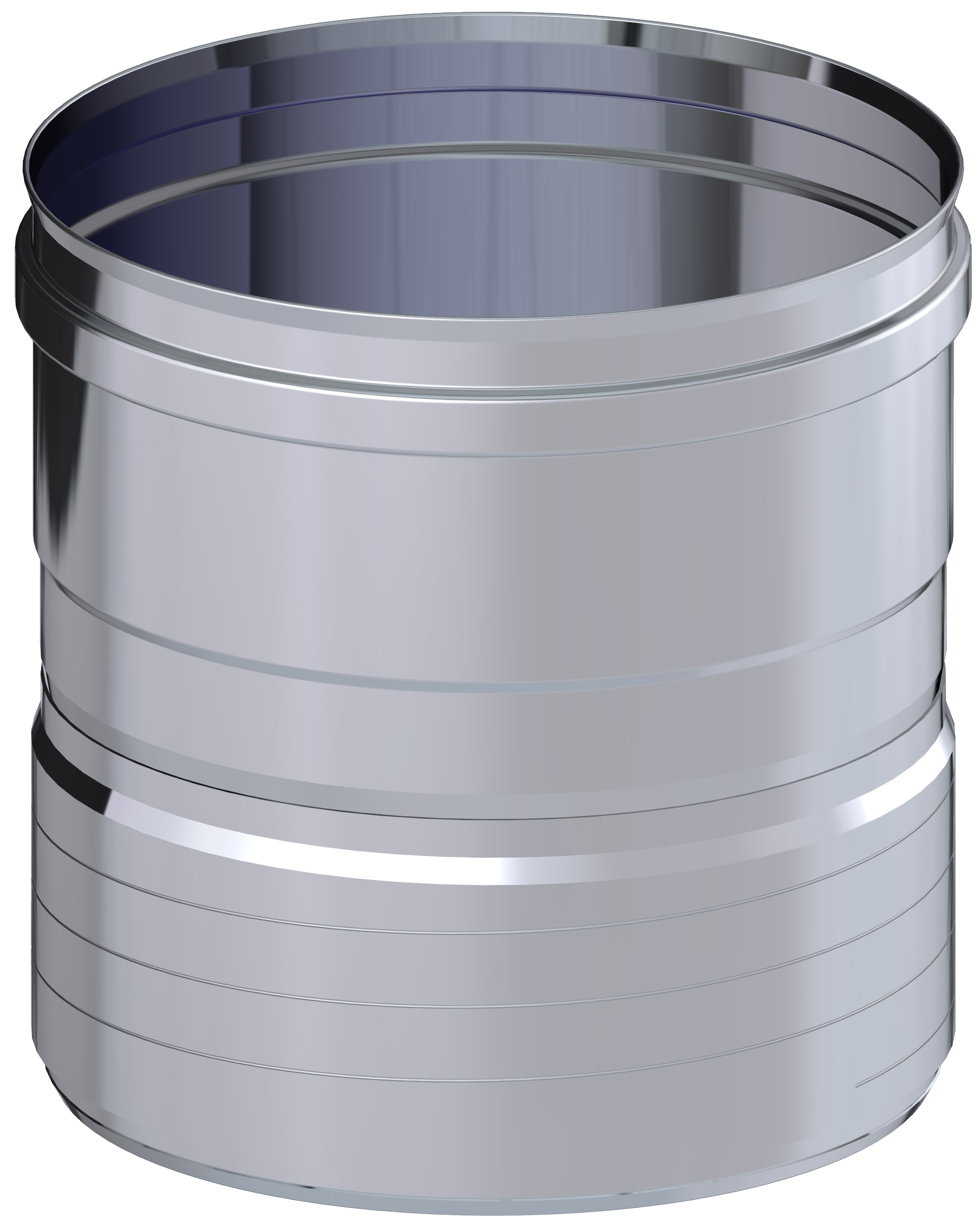 Adaptador roscado dinaflex a sw ø150 inox