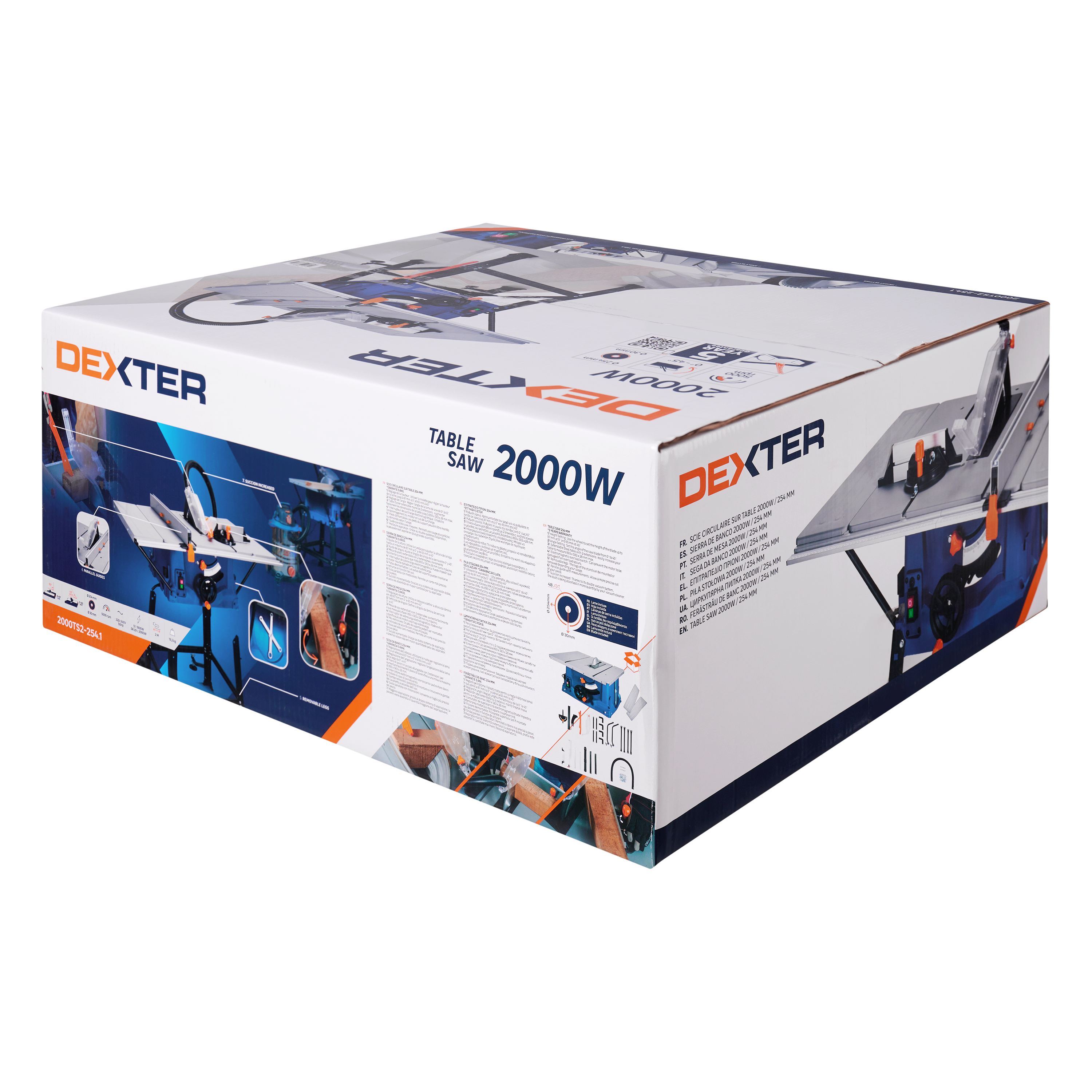Serra de mesa 2000 W 254 mm 5000 rpm Dexter - 13