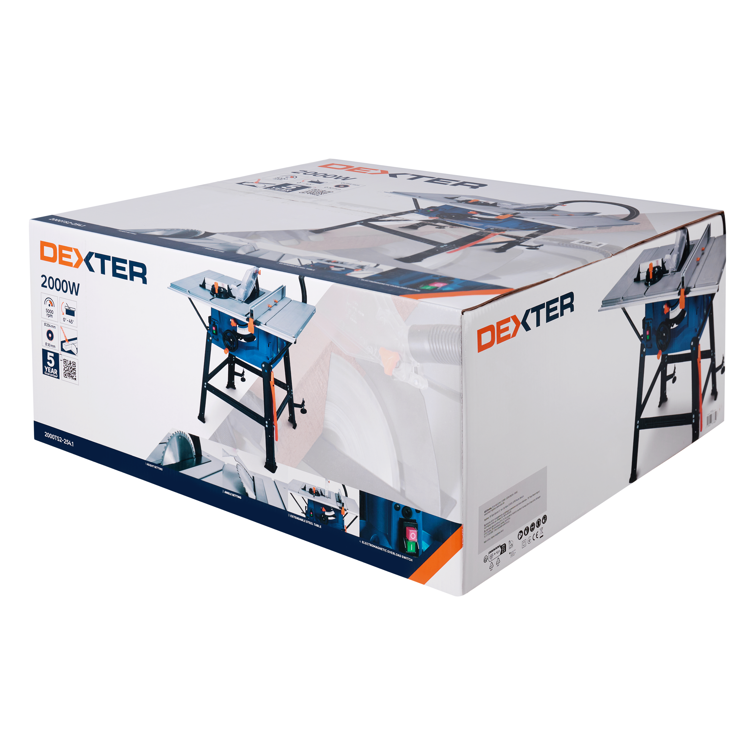 Serra de mesa 2000 W 254 mm 5000 rpm Dexter - 12