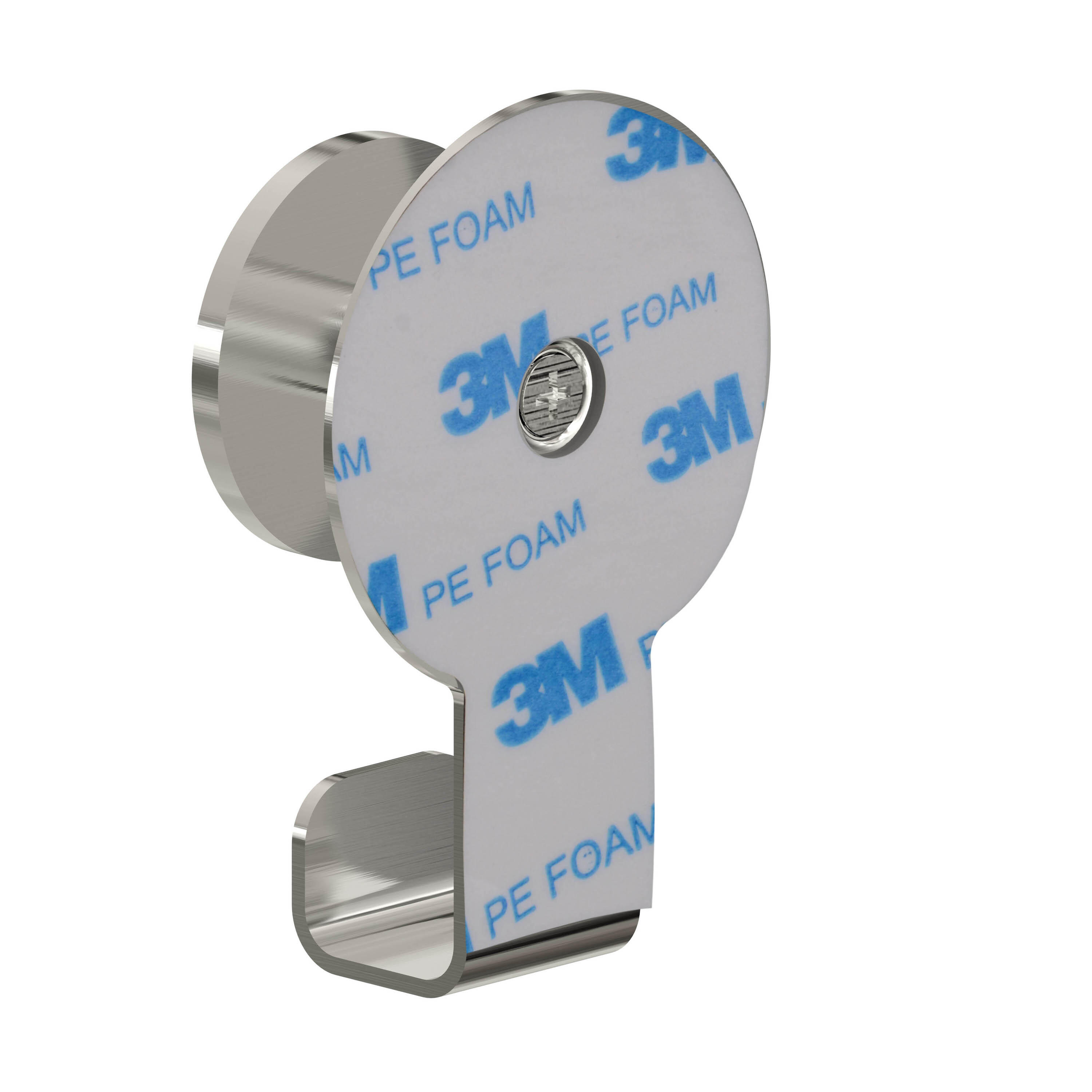 Crochet adhésif 2 têtes chrome brosse urban SENSEA - 3