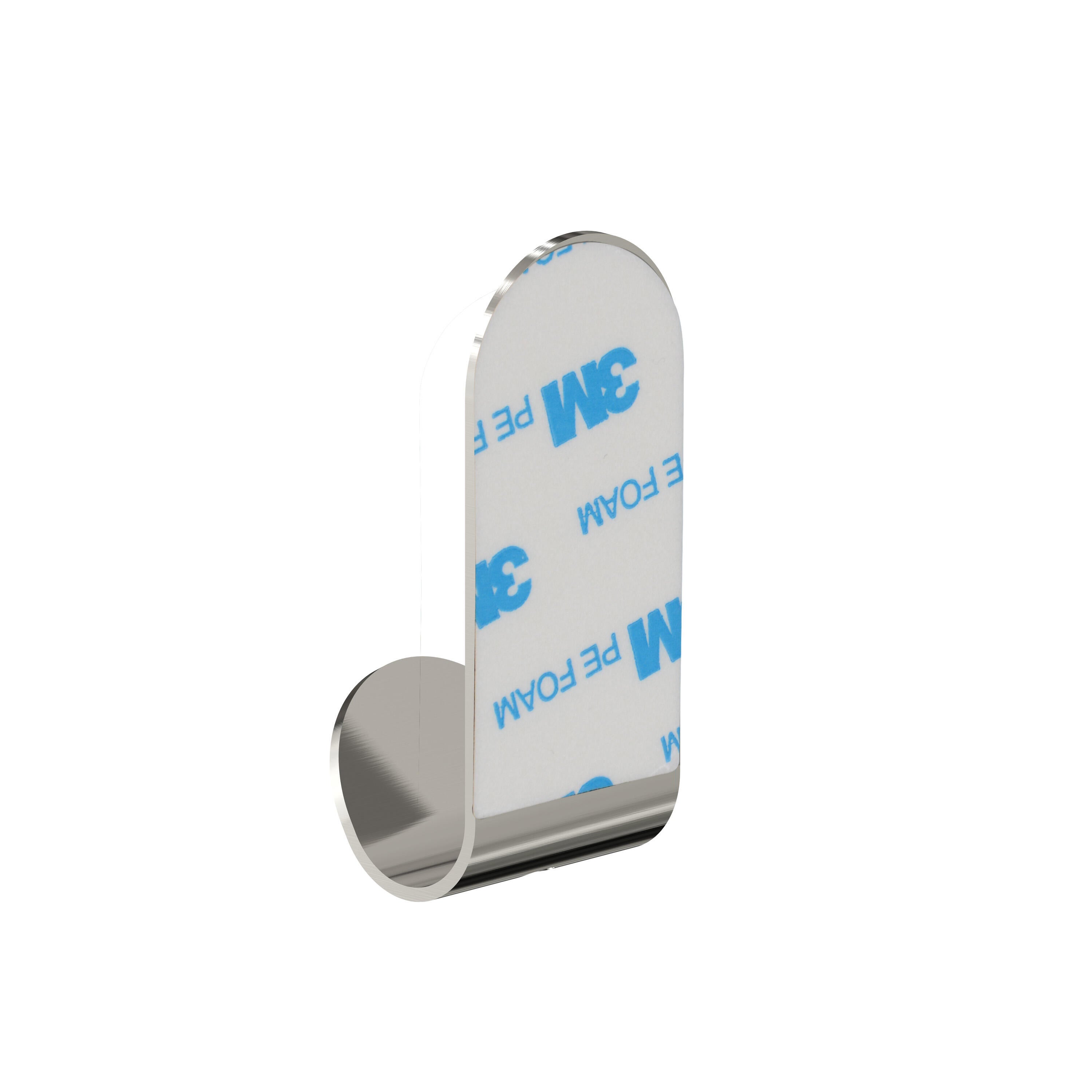 Crochet adhésif 1 tête chrome brossé basic SENSEA - 3