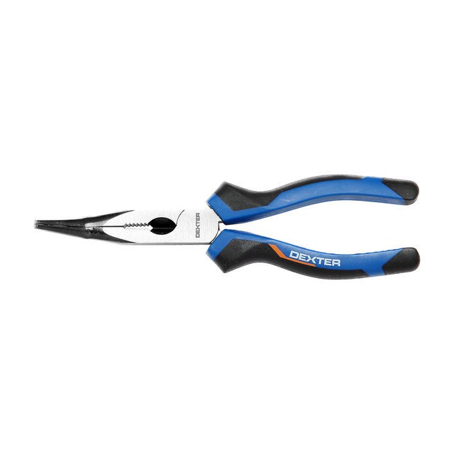 Pince à bec courbe sans protection électrique DEXTER 856566, 200 mm