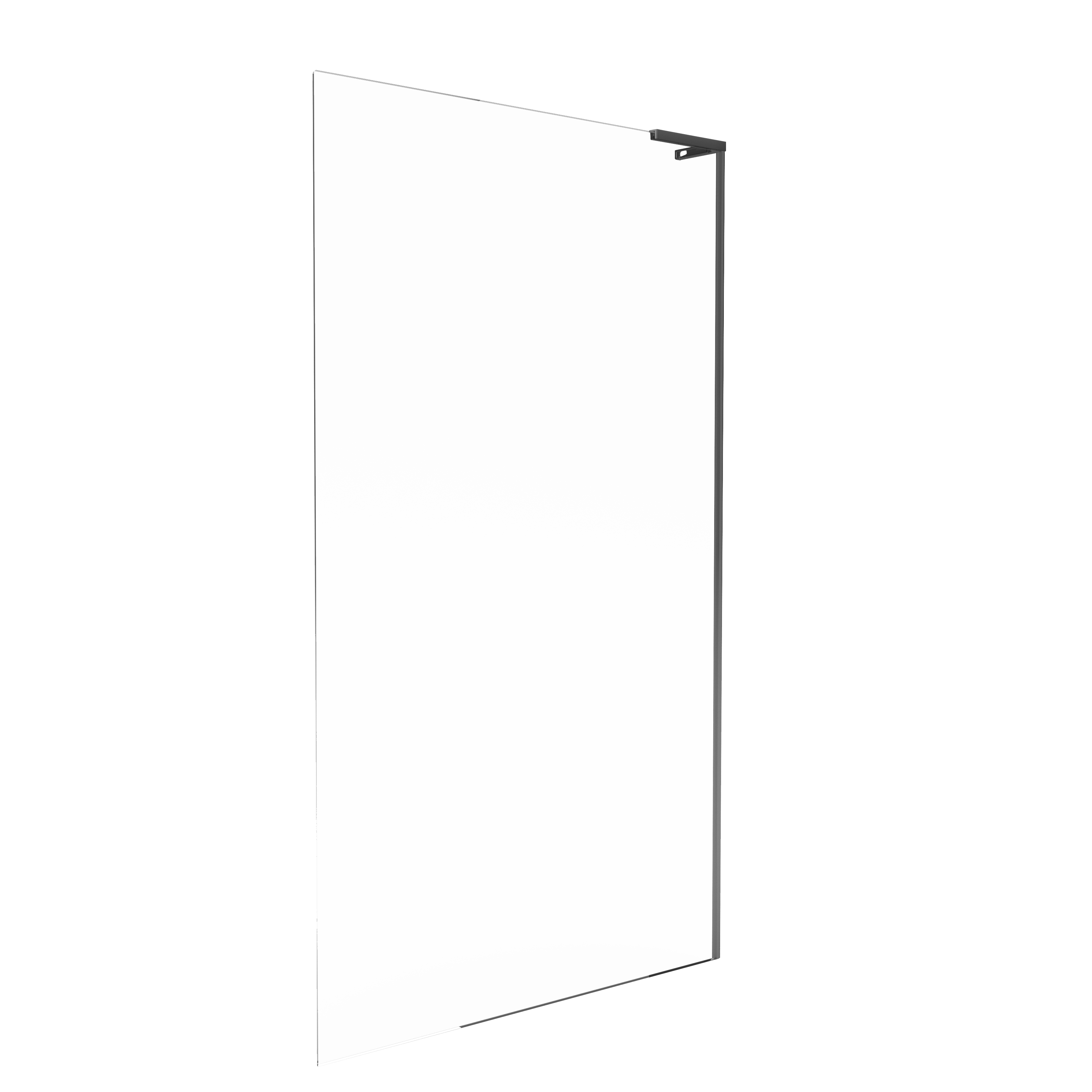 Kabina Walk-in Pure 100x200 transparentna profil gun metal Durasan