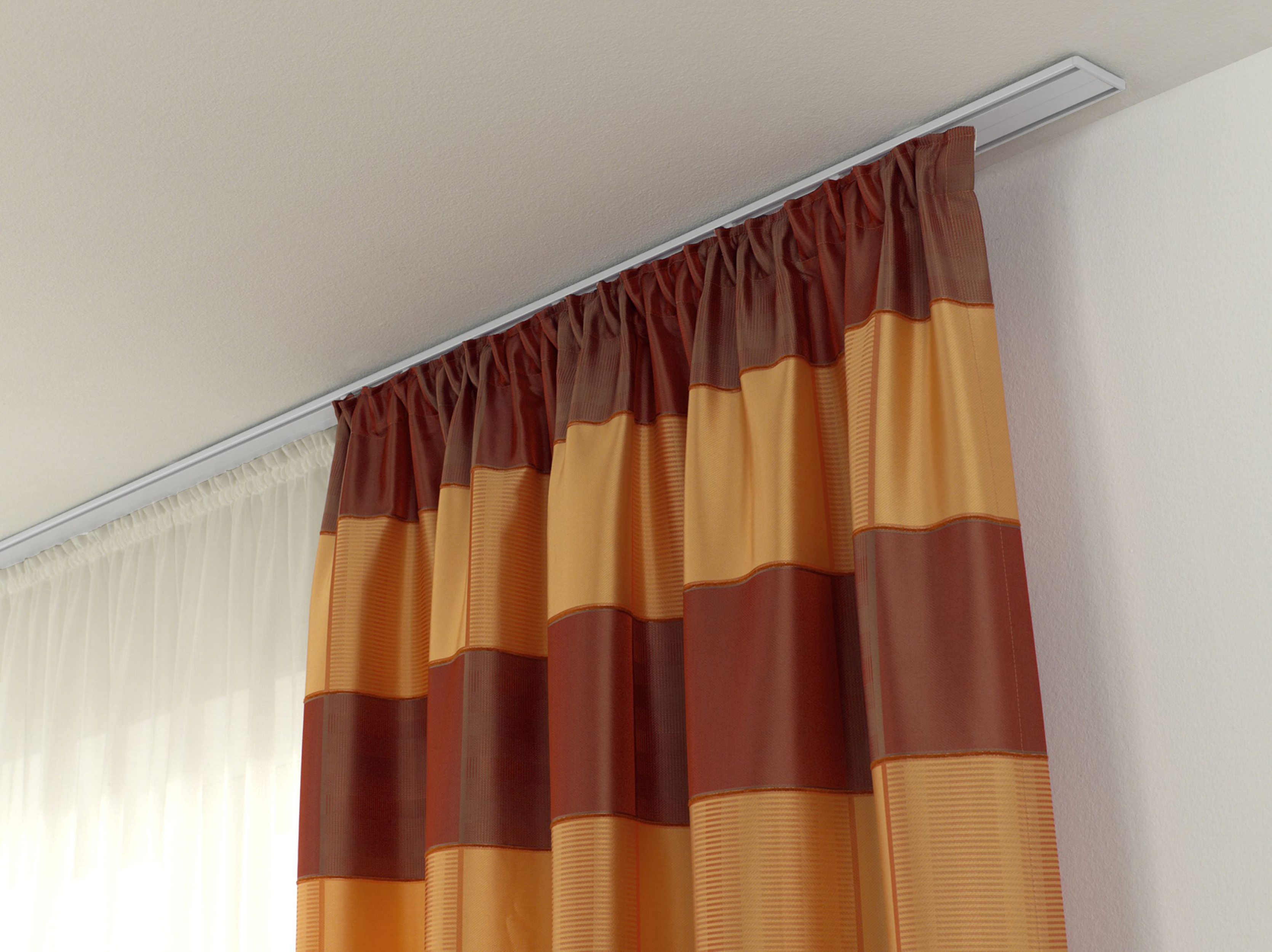 Szyna sufitowa 2-torowa Helsinki 300 cm biała aluminiowa Gardinia - 2