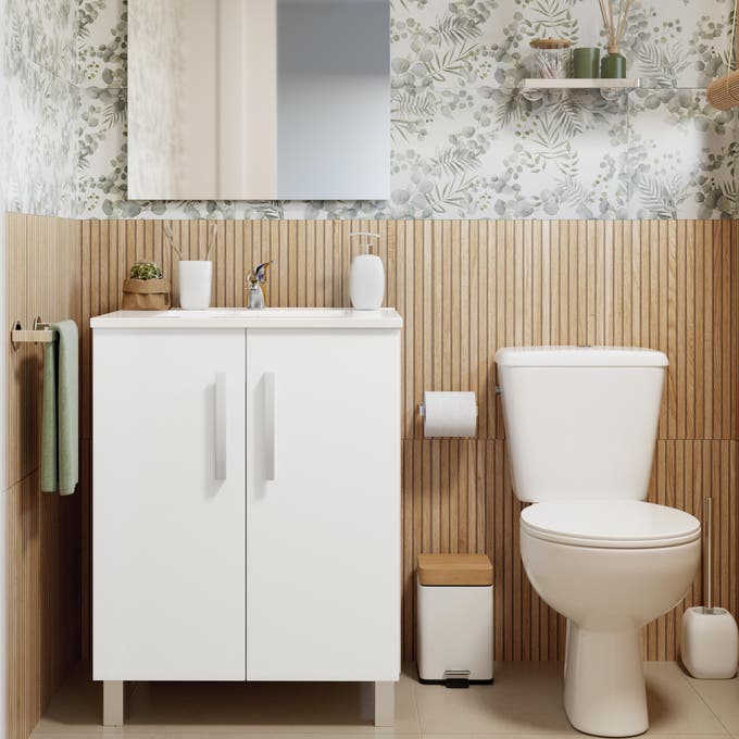 decorar baños con muebles