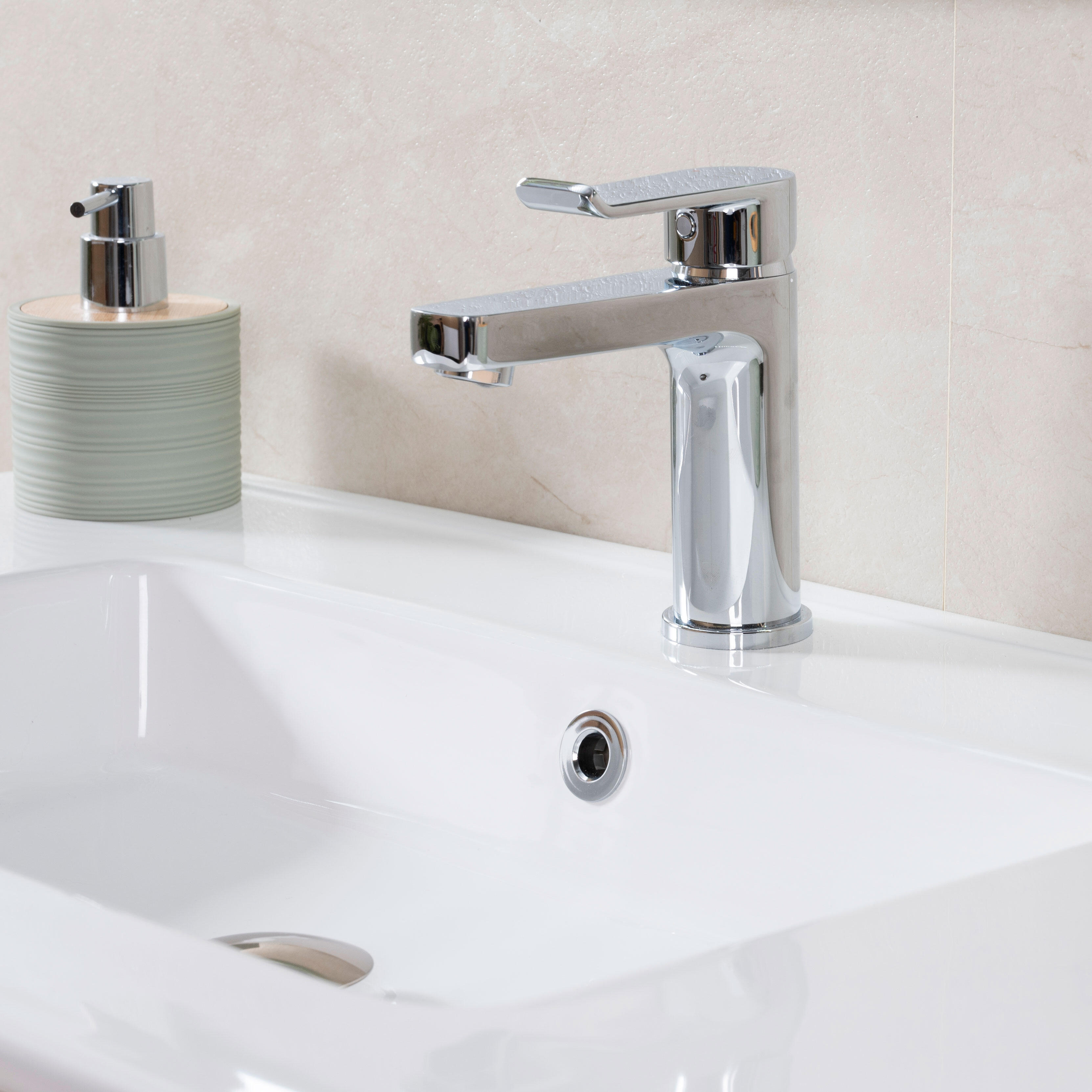 Grifo de lavabo STROHM TEKA Ethika monomando cromo brillo. Antical. Latón - 9