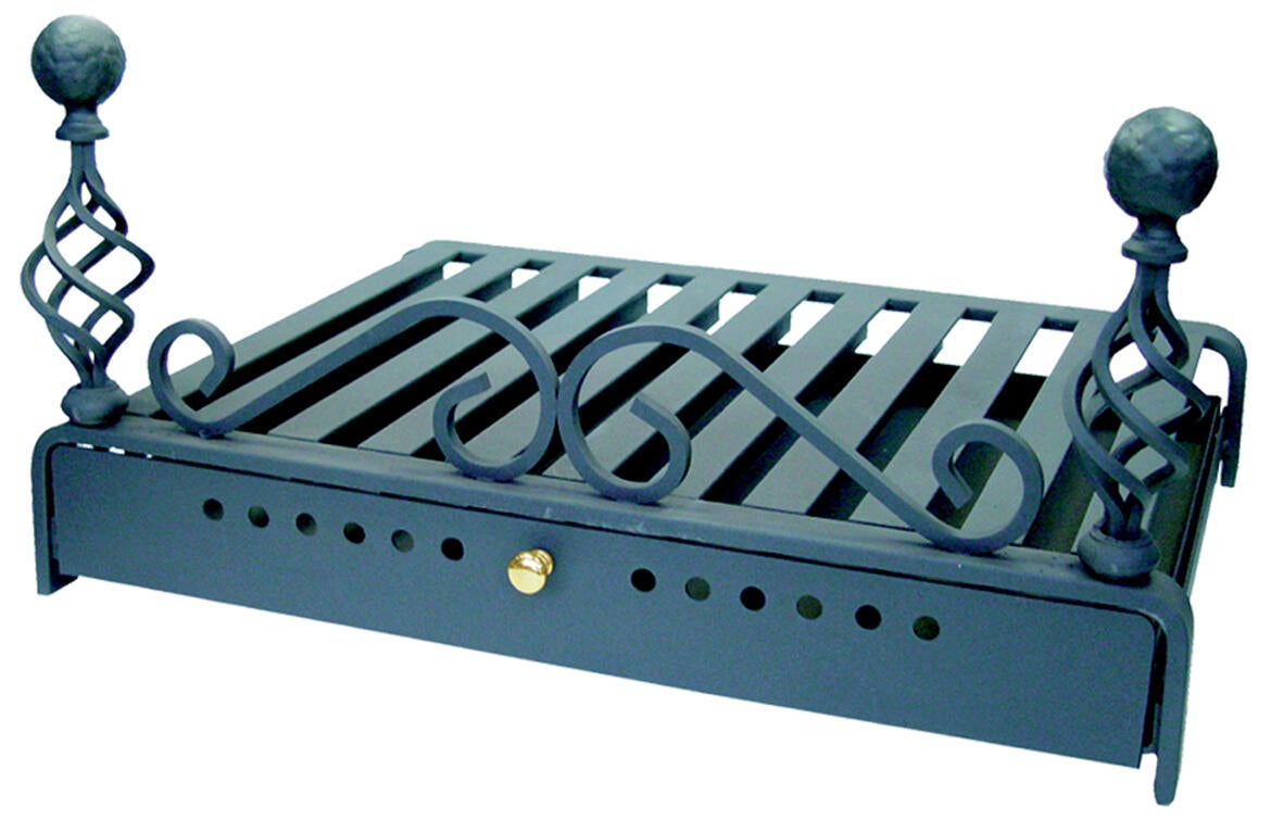 Imex La Volpe 10904-F-Parrilla Camino Con Cassetto Per Ceneri - Griglia In Fucinatura 60 X 45 Cm - 2