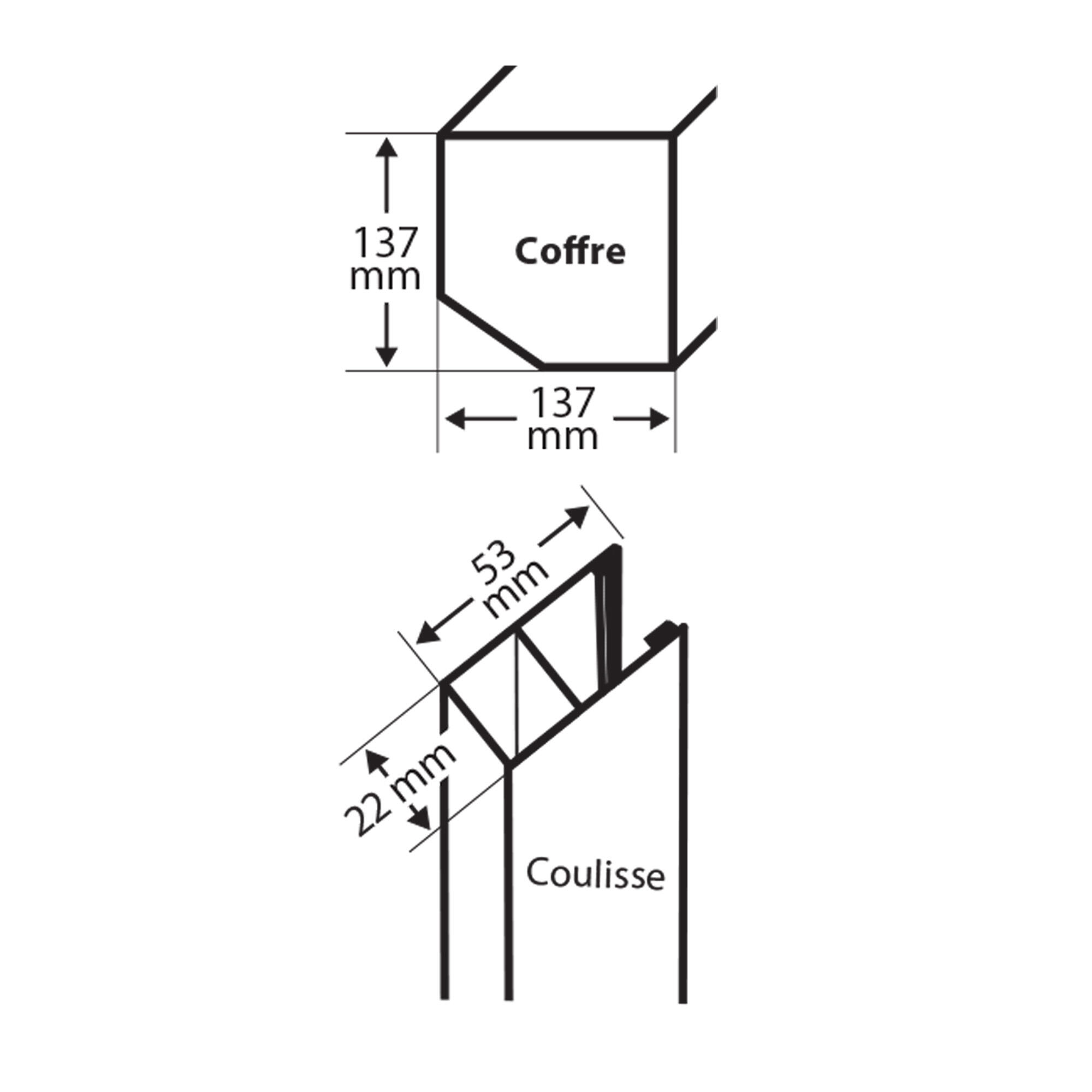 Volet roulant PVC à sangle H.120 x l.120 cm - 5