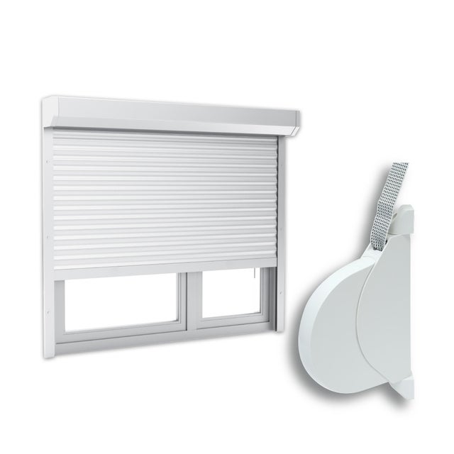 Volet roulant PVC à sangle H.120 x l.120 cm