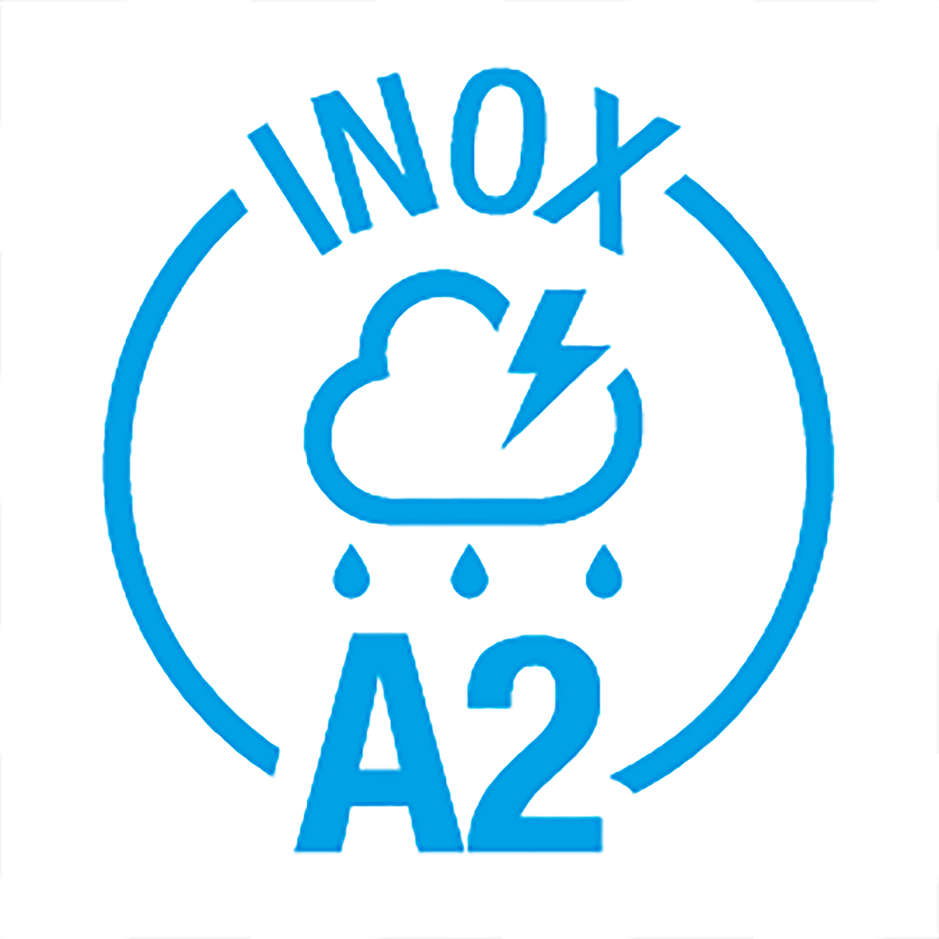 Placa de ojo ovalada inox a2 - 0