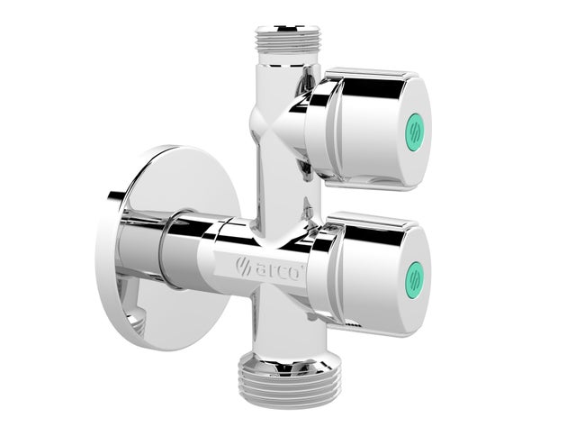 Doppel-Waschmaschinenhahn 1/2" Bis 3/4" – Robust Und Praktisch Für Ihren Haushalt