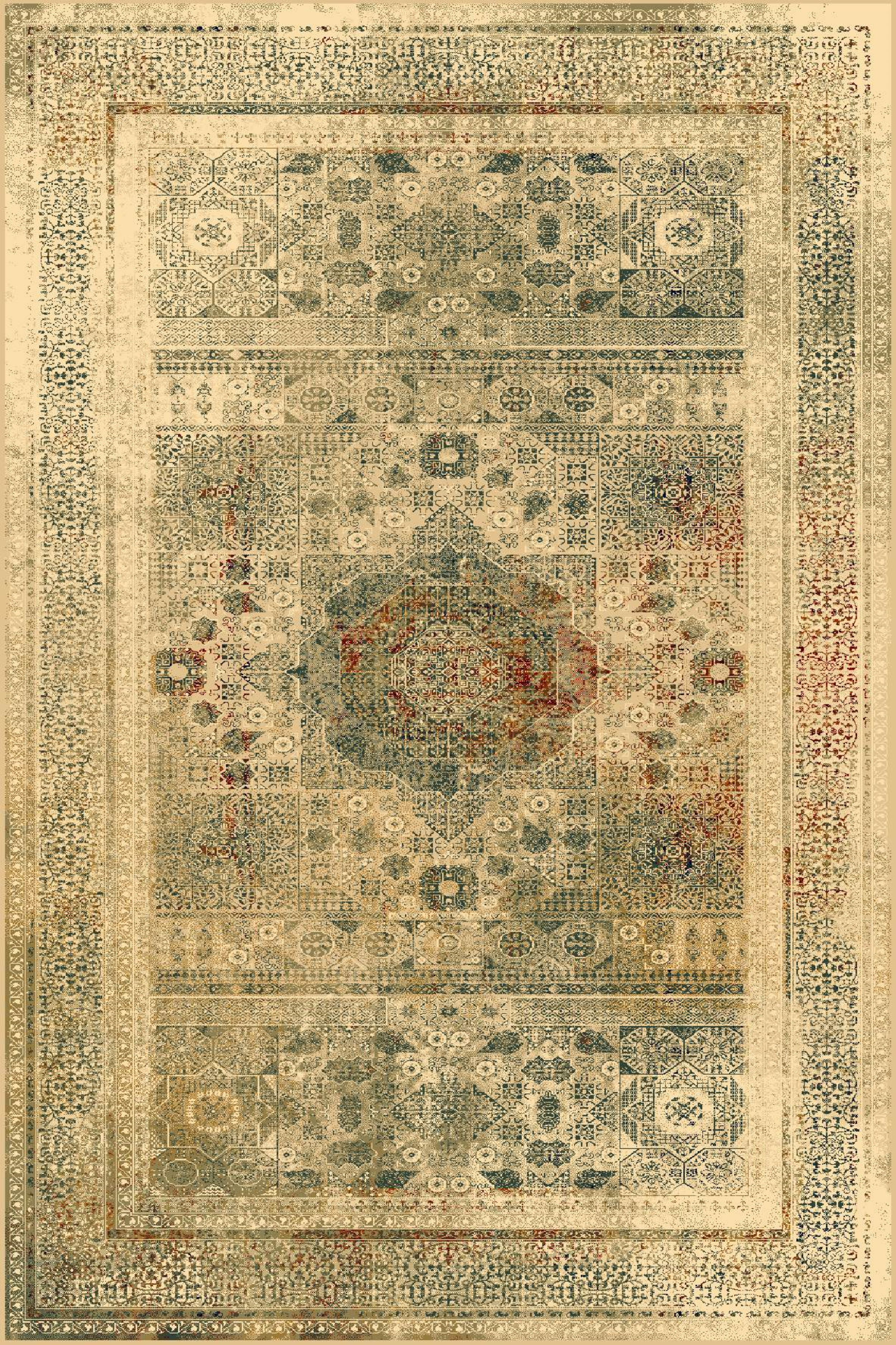 Dywan wełniany Mamluk kremowy 170 x 235 cm