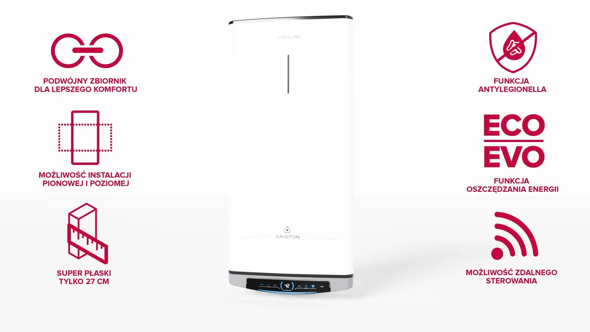 Elektryczny podgrzewacz wody Ariston Velis Tech 50 Wi-Fi - 3