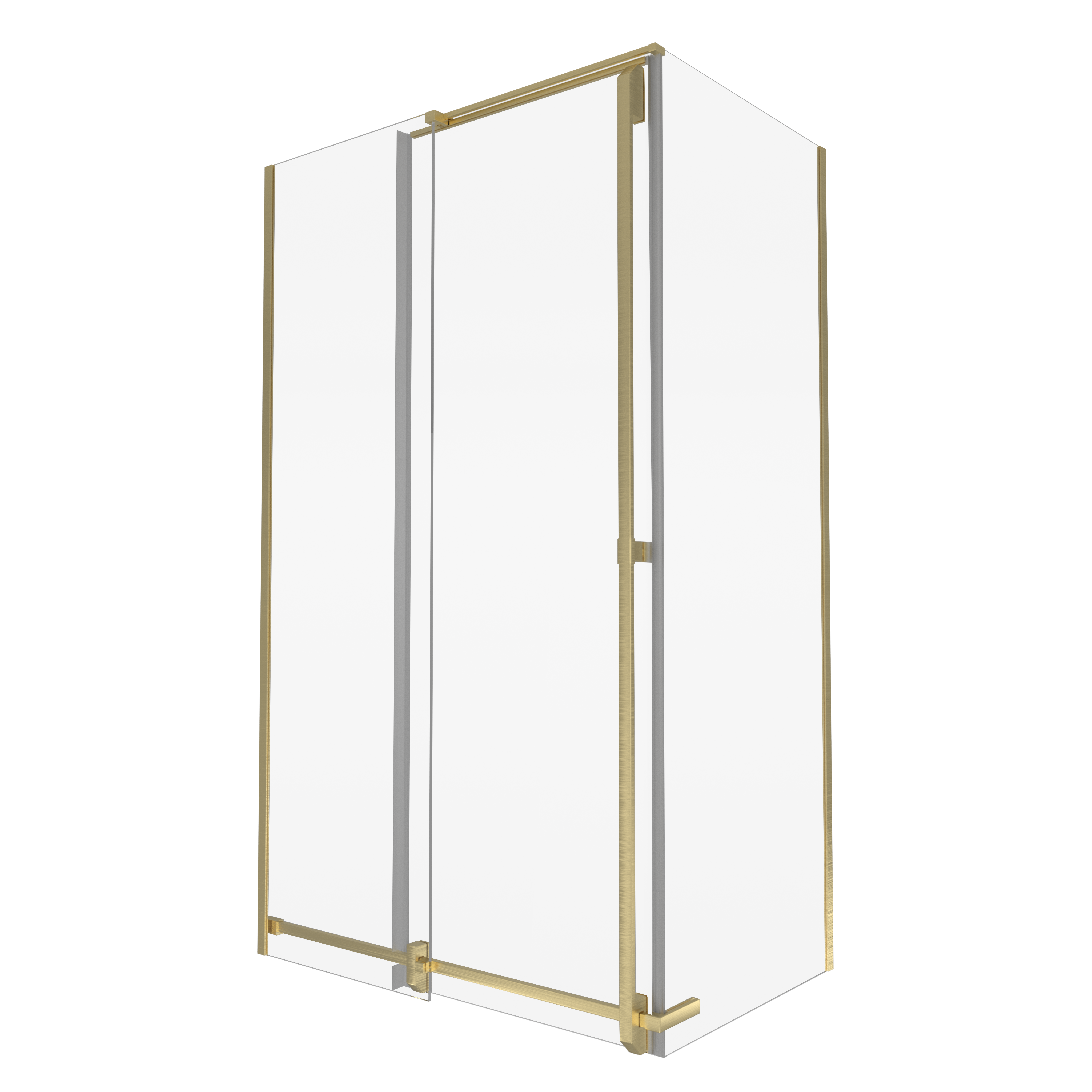 Kabina prysznicowa prostokątna 80x120x200 Titanium Złoto Szczotkowane Durasan