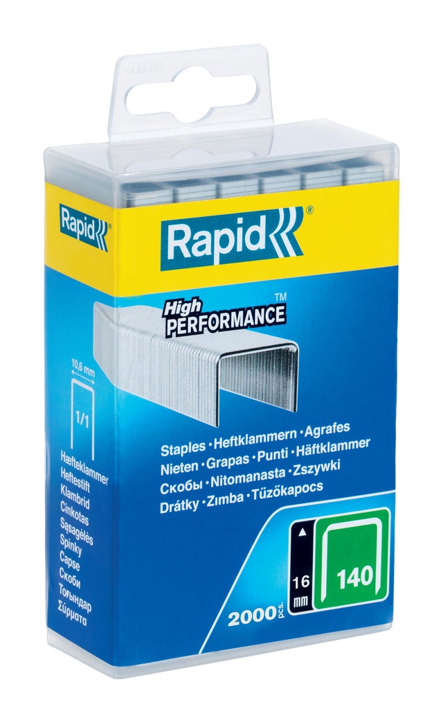 Boite de 2000 agrafes n°140 L1.6 mm Galva - RAPID