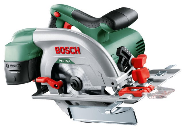 Scie circulaire filaire BOSCH PKS 55 A, 1200 W, 160 mm