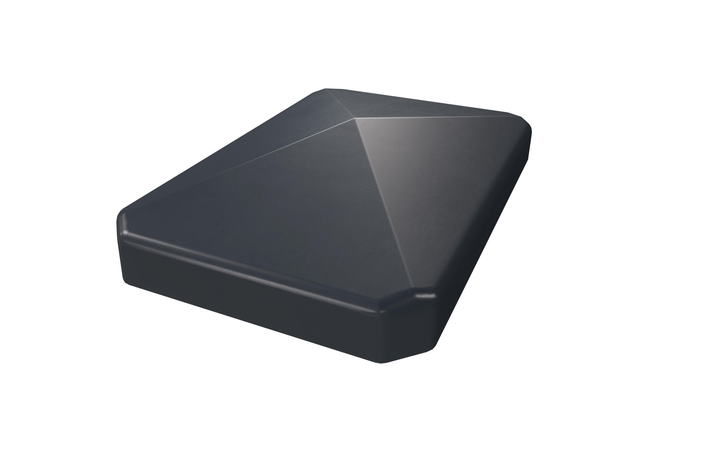 Tapa de poste de pvc antracita 6x9 cm clea