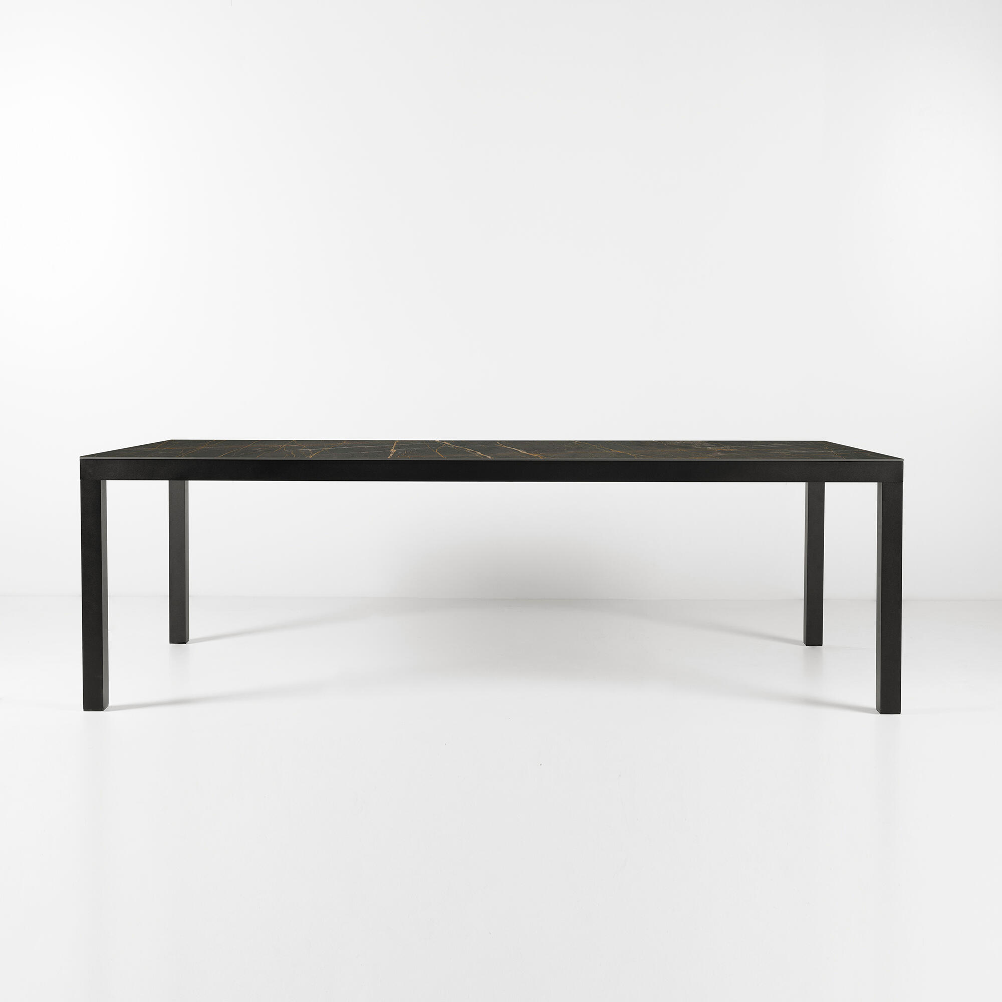 mesa de aluminio y ceramica xxl mikonos antracita atlas de 120x74x260 cm