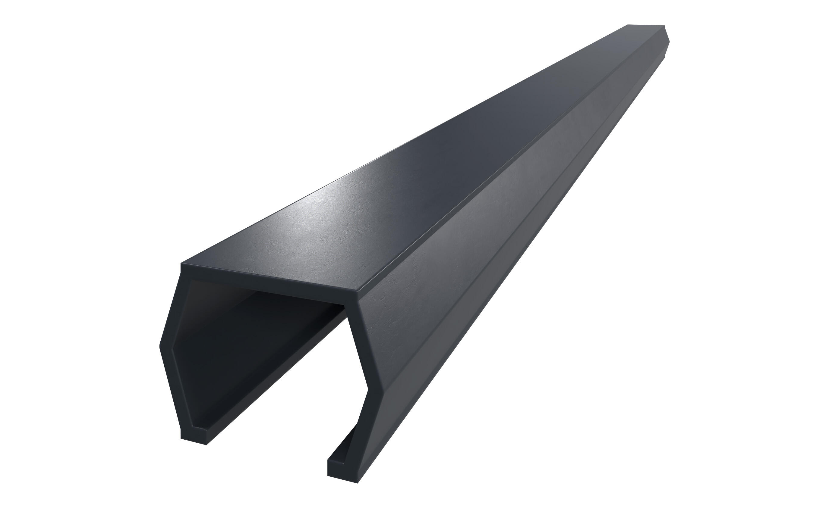 Cubierta de ranura de pvc antracita para poste clea