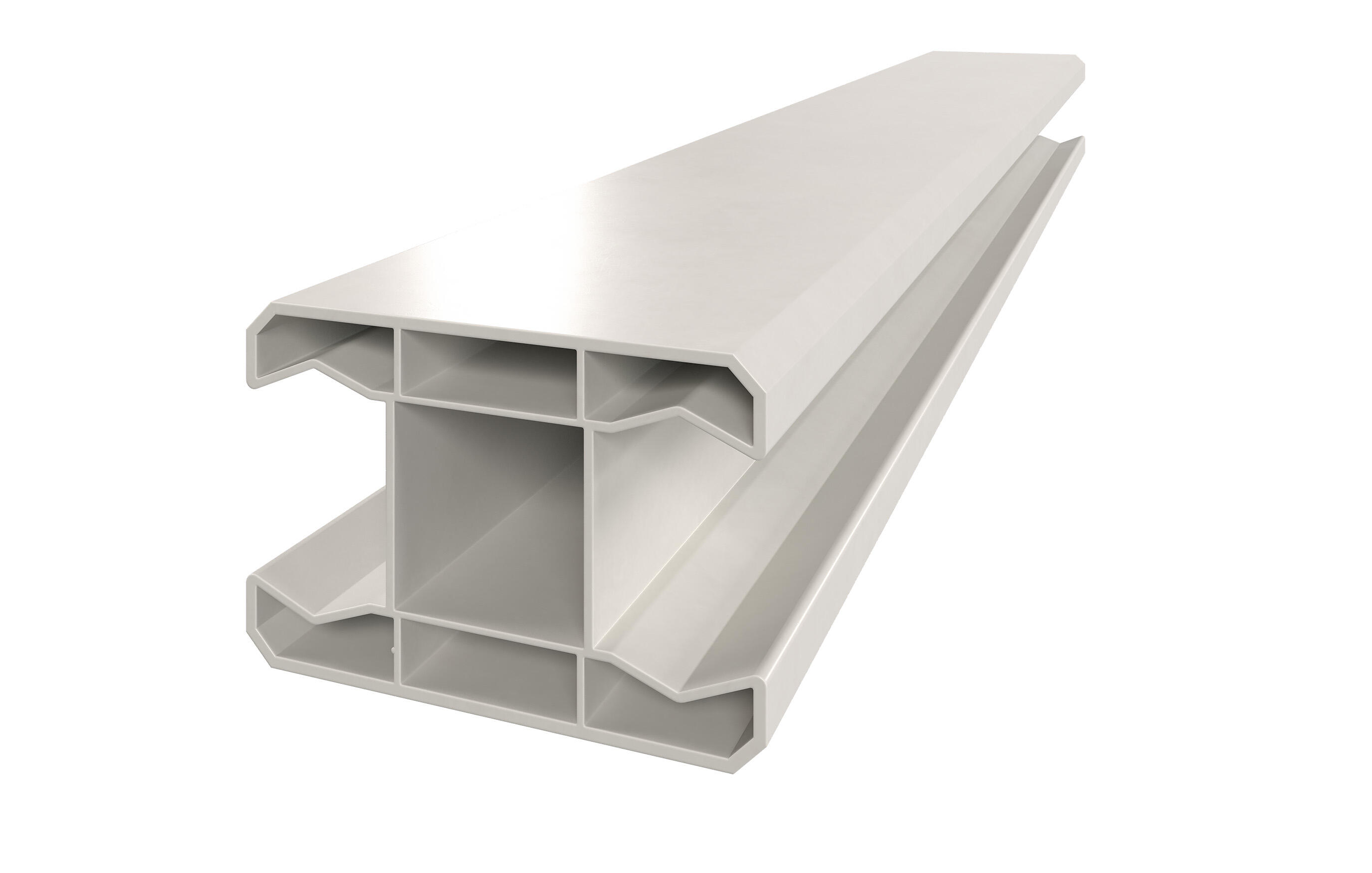 Poste de pvc blanco de 90 x 60 cm clea