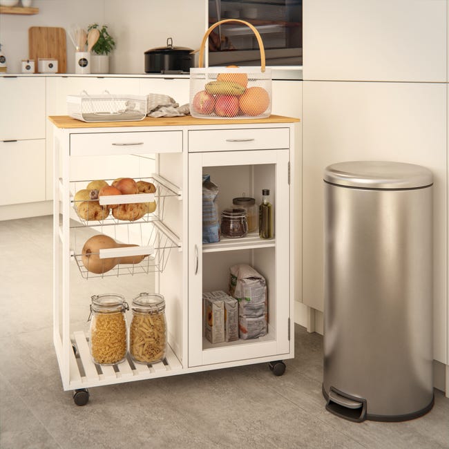 Cesto Pequeño Basura Cocina Baño Acero Acabado Mate C/ Pedal Color