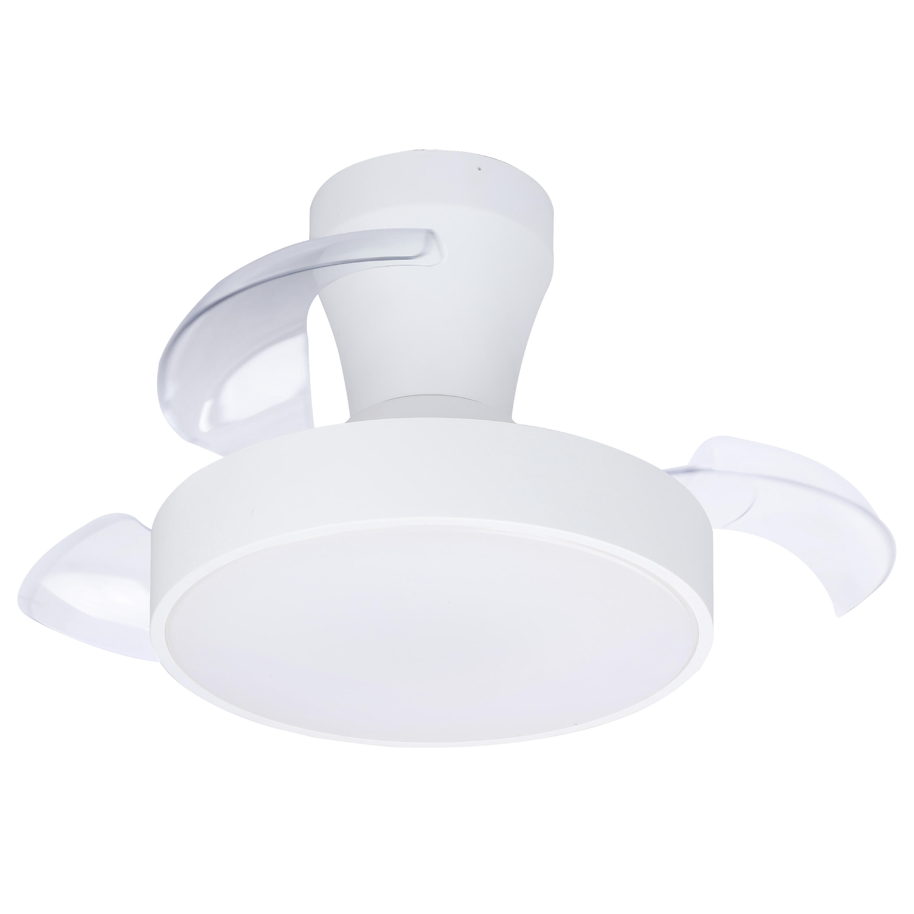 Ventilador de techo con luz silencioso DC 21W con mando ø55 cm Torrent INSPIRE blanco luz CCT 3 aspas retráctiles tipo lámpara| 6 velocidades| modo verano/invierno| temporizador| brisa| recomendado para <13m² - 9