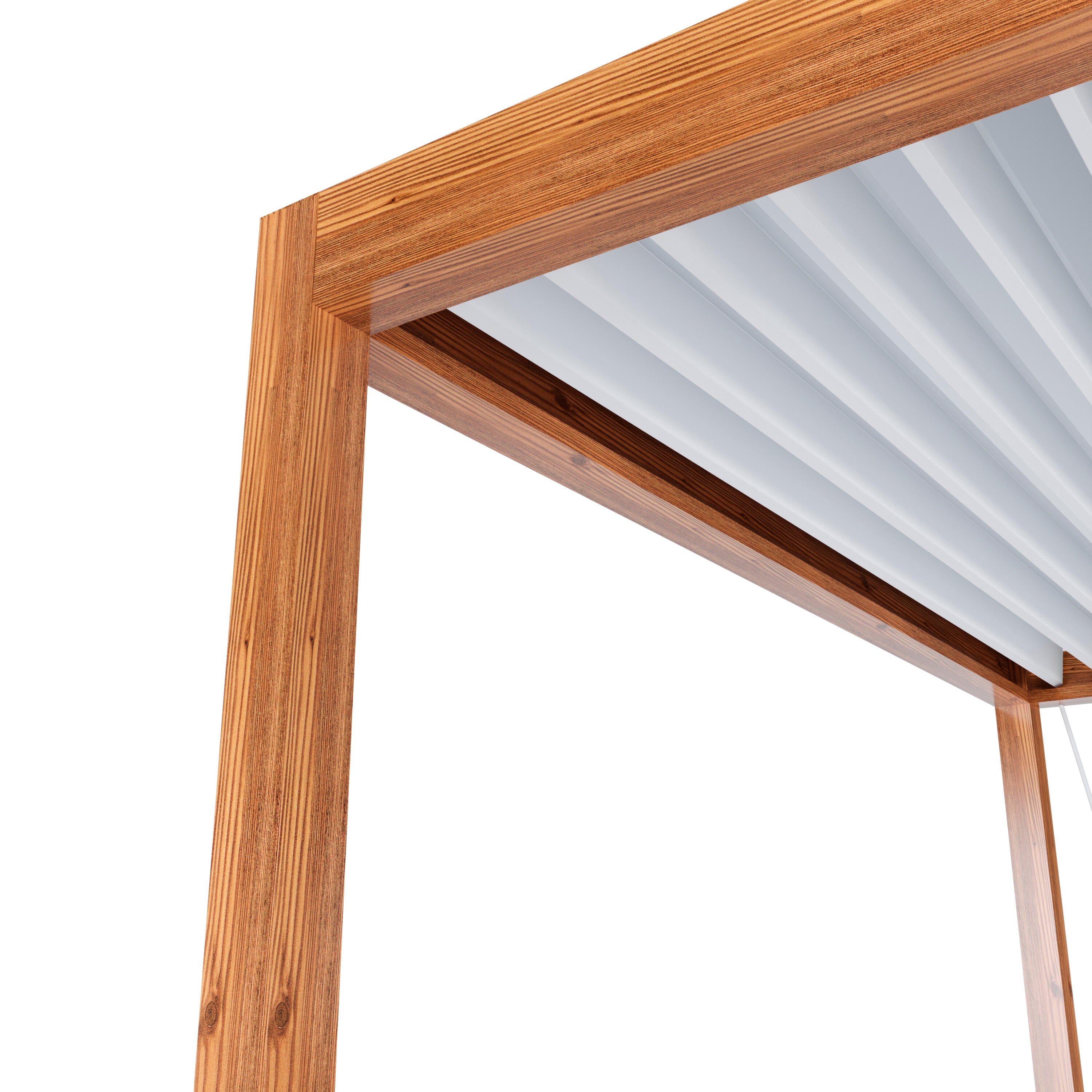 Pérgola de aluminio Bolonia blanco de 300x400 cm - 6