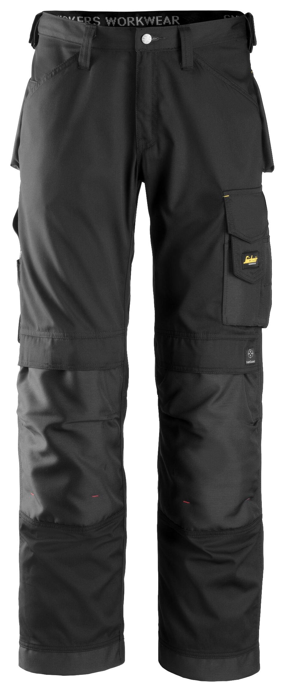 Pantalón trabajo unisex snickers cooltwill - negro - talla 54 extra larga