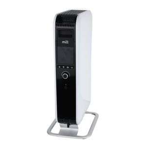 Radiateur Electrique Bain Dhuile 2000W OCEANIC - 3 Puissances Thermostat Electronique Telecommande Mobile Noir