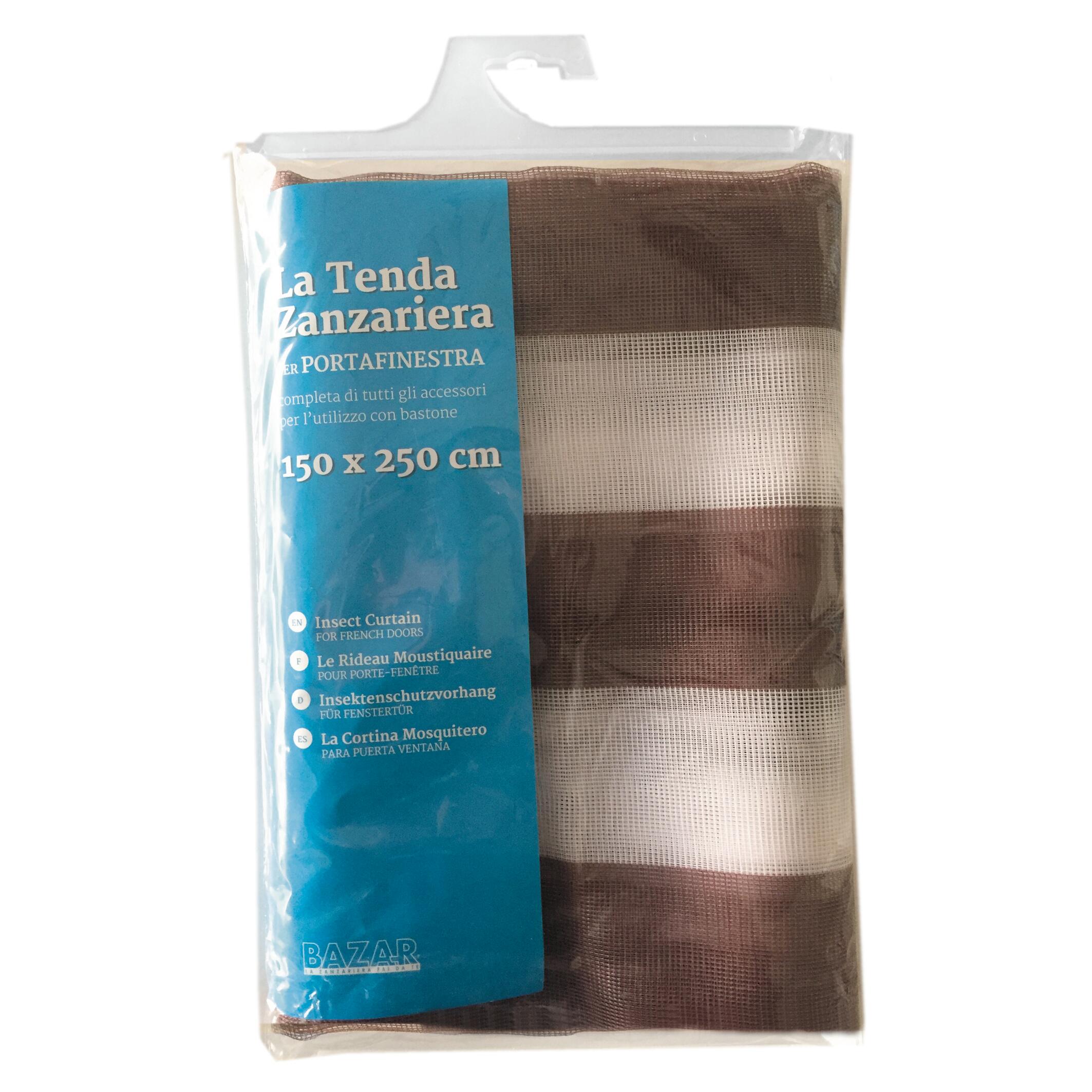 Zanzariera Per Porte 110 X 260 Cm - Telaio Completo, Nastro Magico, Facile Installazione, Ideale Per Casa E Ufficio