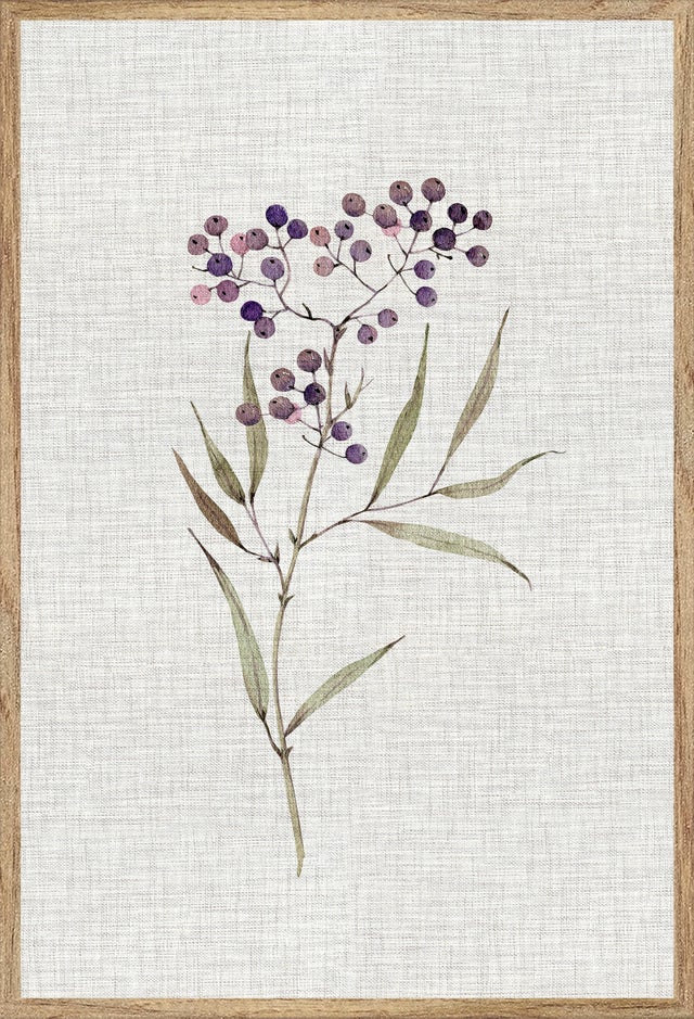 Quadro com moldura BCN Flor country 20x30 cm faia