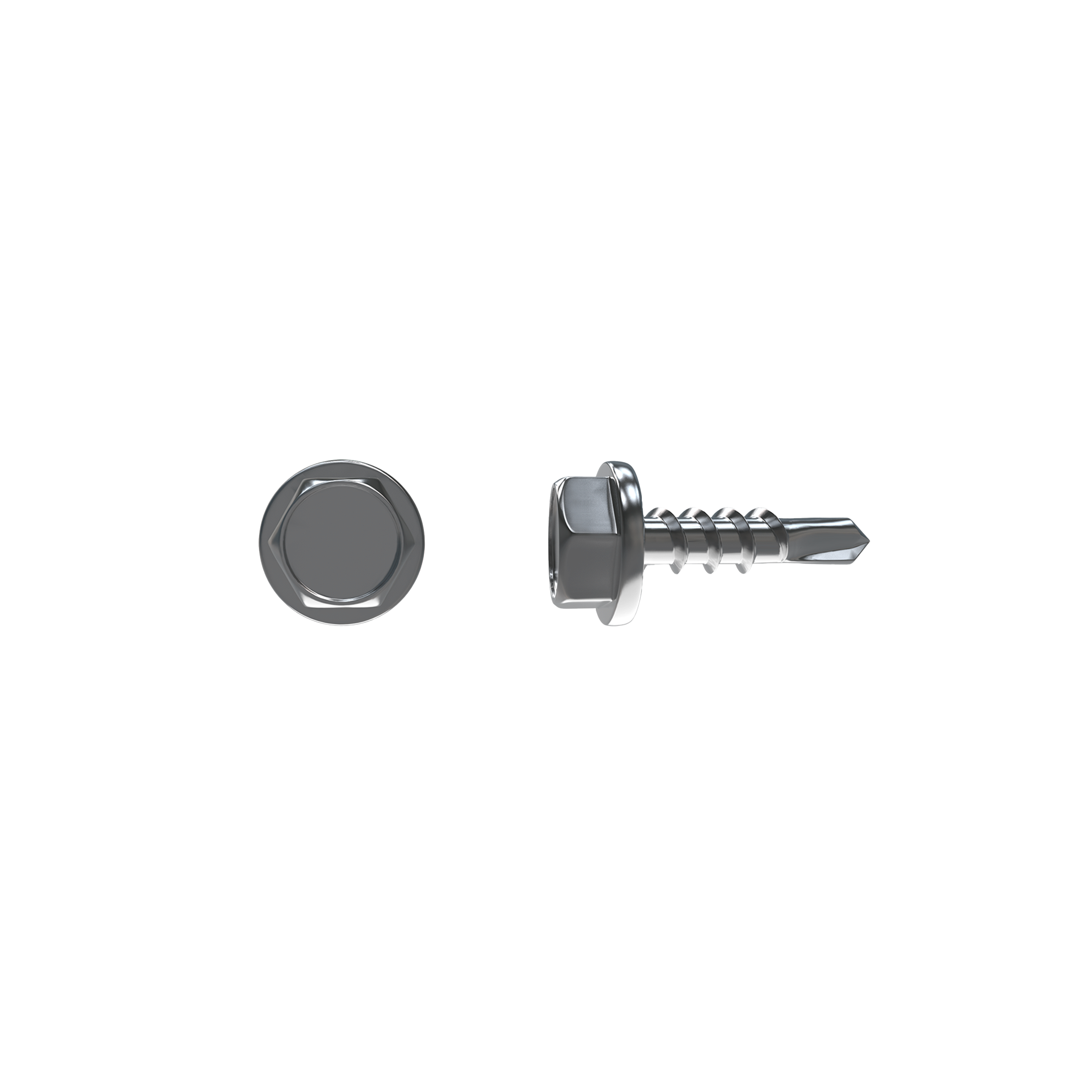 Wkręt do stali samowiercący 4.8x16 mm stal nierdzewna inox łeb sześciokątny HEX 18 sztuk Standers