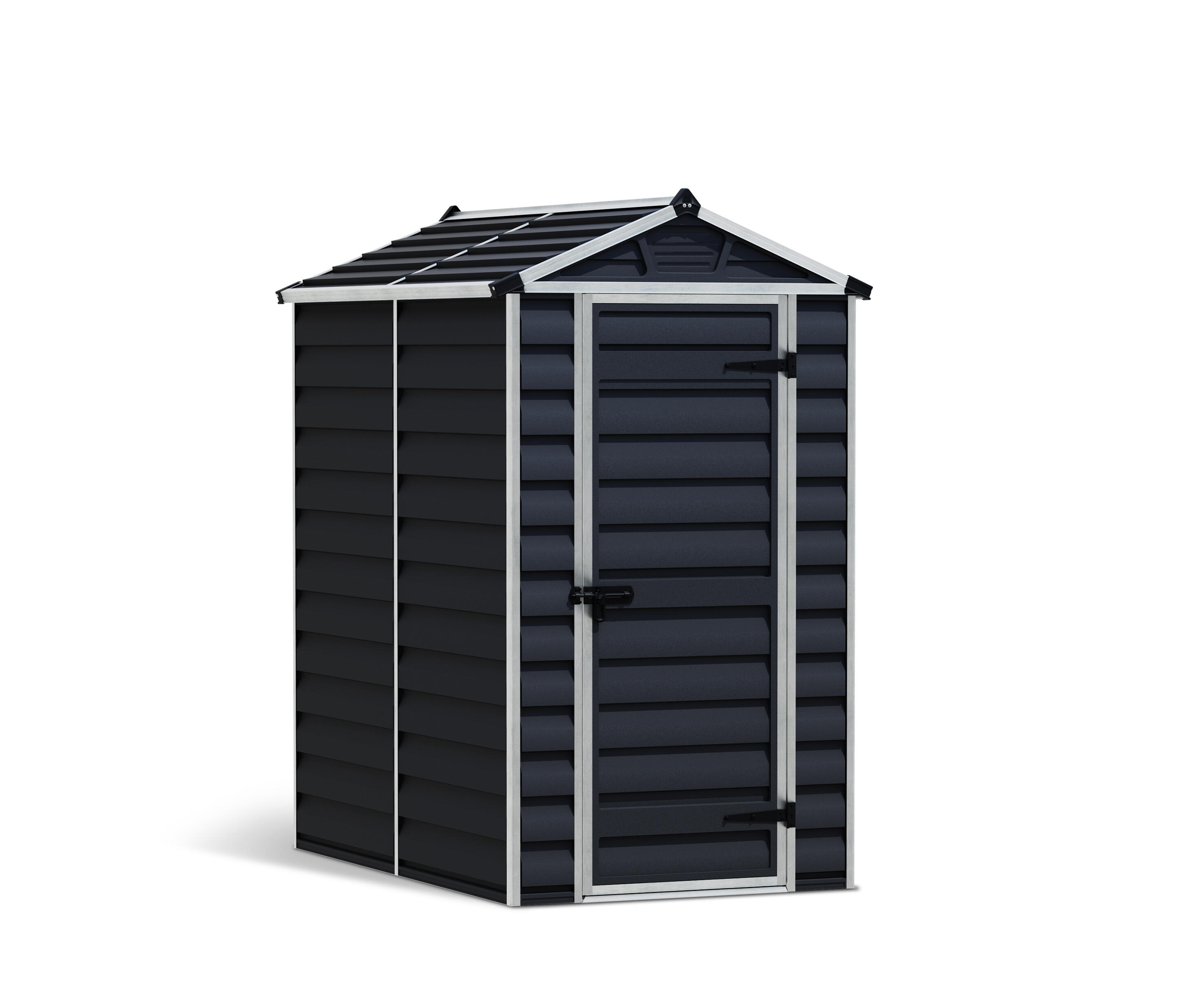 caseta de policarbonato skylight de 1207x2035x1768 cm y 21 m2 con 1 mm espesor y doble puerta abatible canopia by palram