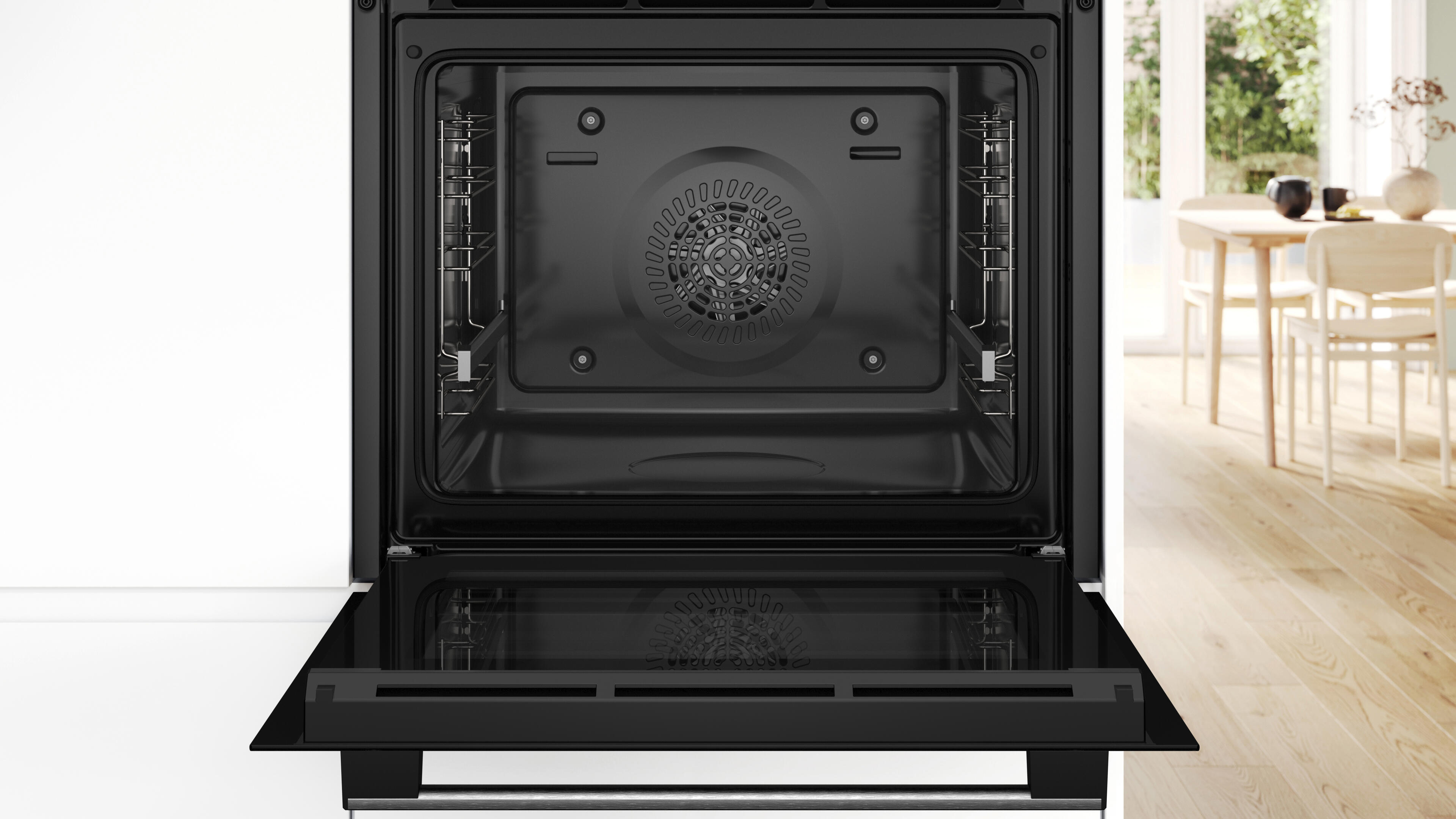 Forno multifunções 71L 59.4x54.8x59.5 cm preto Bosch HBA514S3 - 5