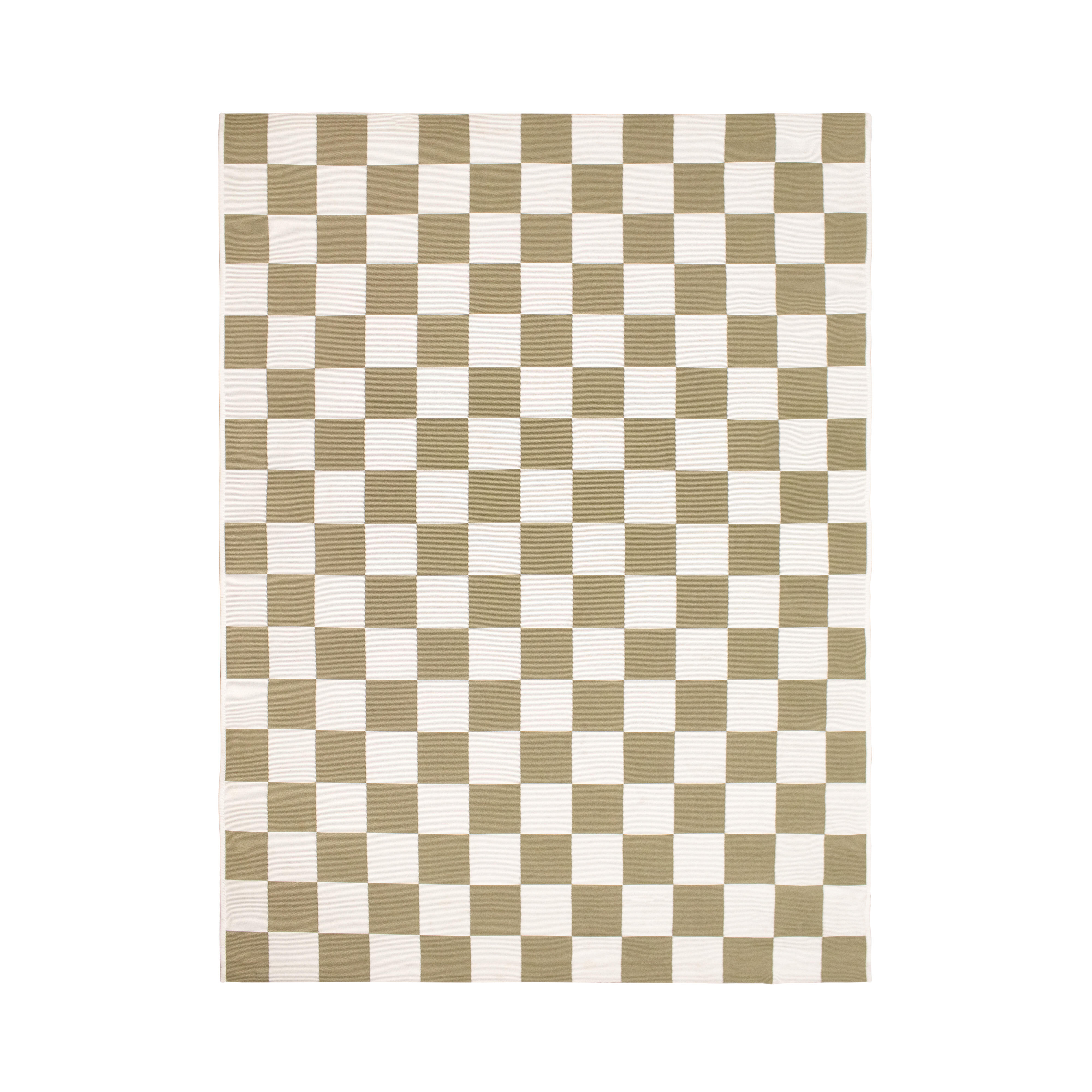 Tapis intérieur / extérieur Damier JAUNE/VERT, l.150 x L.200 cm - 8