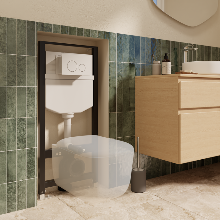 Pack WC suspendu bâti mural SENSEA Essential et cuvette SENSEA Remix ...