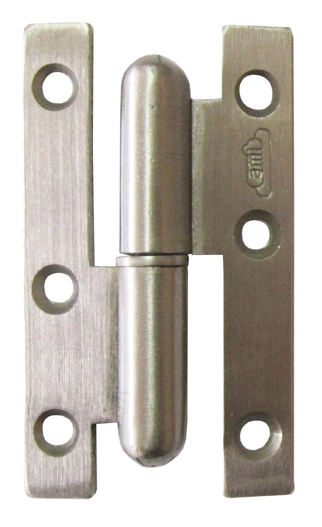 Paumelle bout rond acier bichromaté 80 X 45 cm gauche - CHAINEY