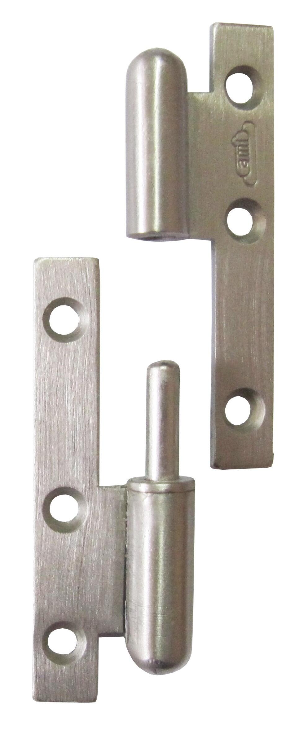 Paumelle bout rond acier bichromaté 80 X 45 cm gauche - CHAINEY - 4
