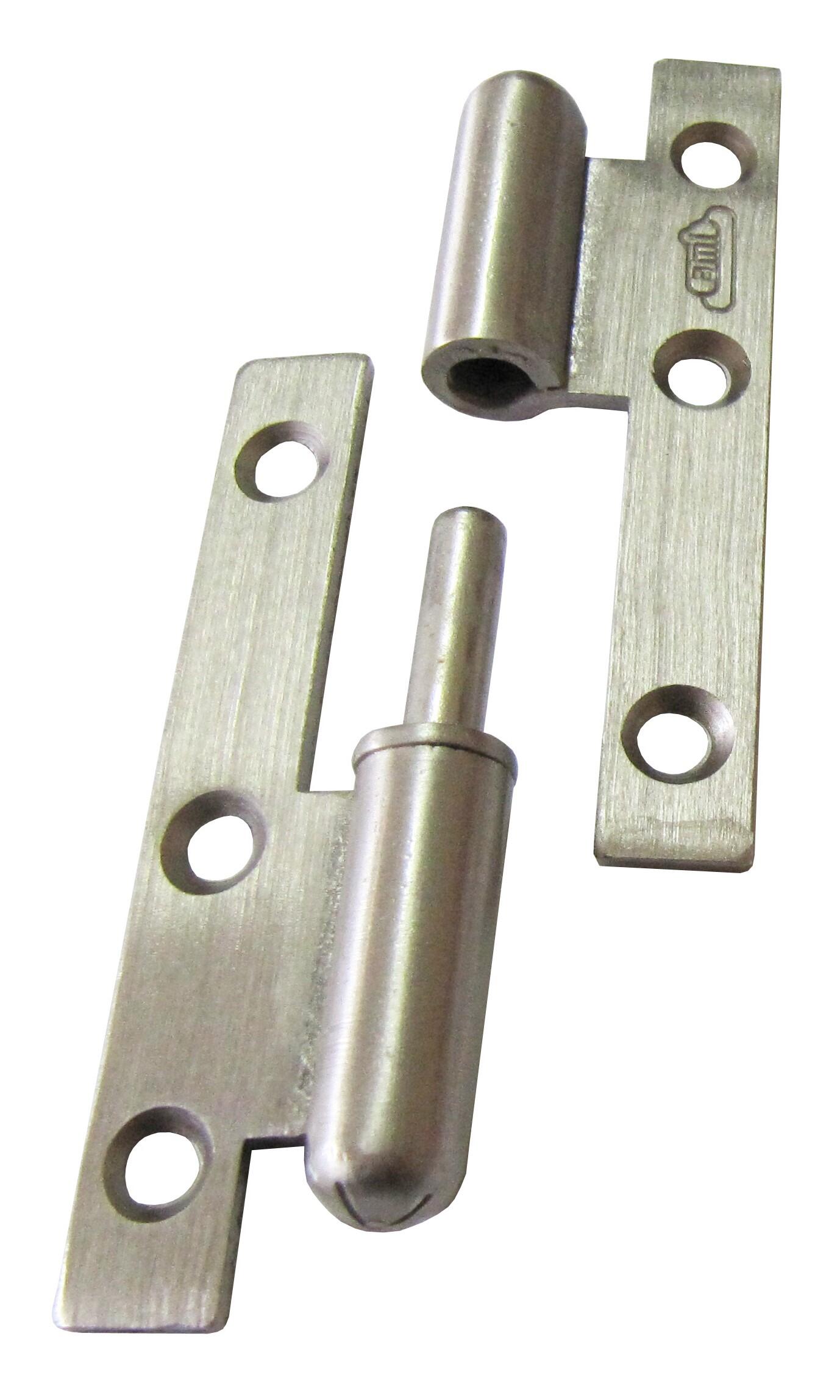 Paumelle bout rond acier bichromaté 80 X 45 cm gauche - CHAINEY - 3