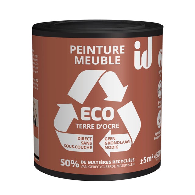 Peinture pour meuble velours terre d'ocre 500 ml - ECO ID