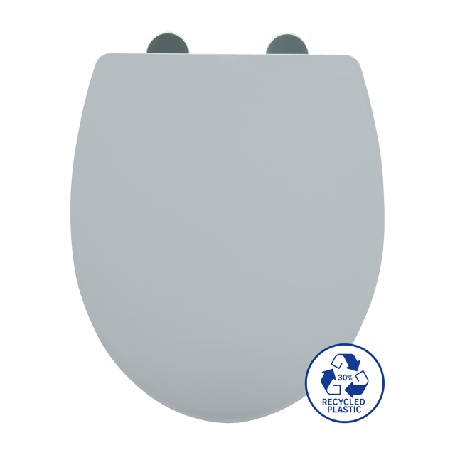 Abattant frein de chute polypropylène gris SENSEA Easy